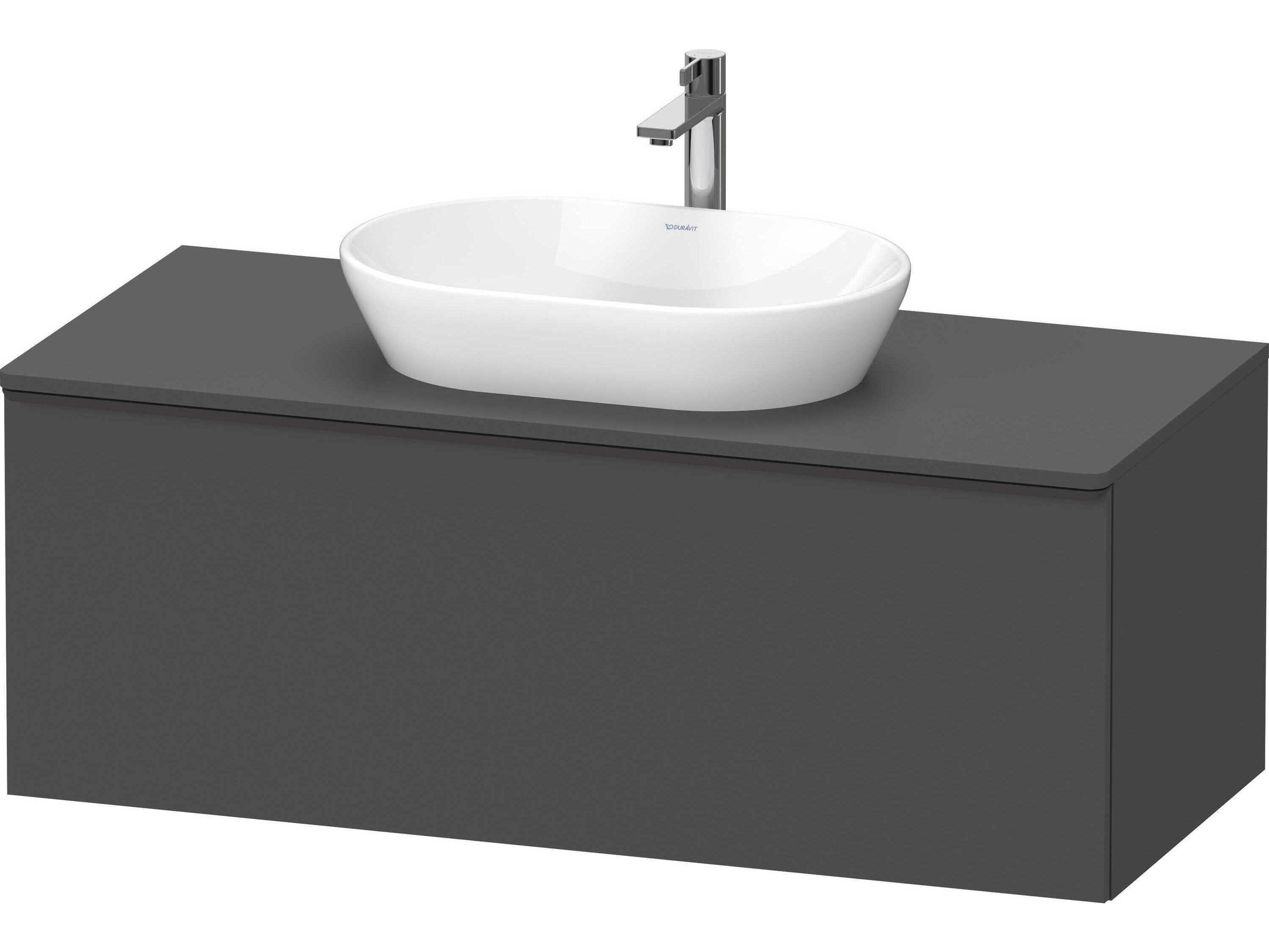 D-neo 47'' Graphite Matt 1-Drawer Wall Mount Vanity