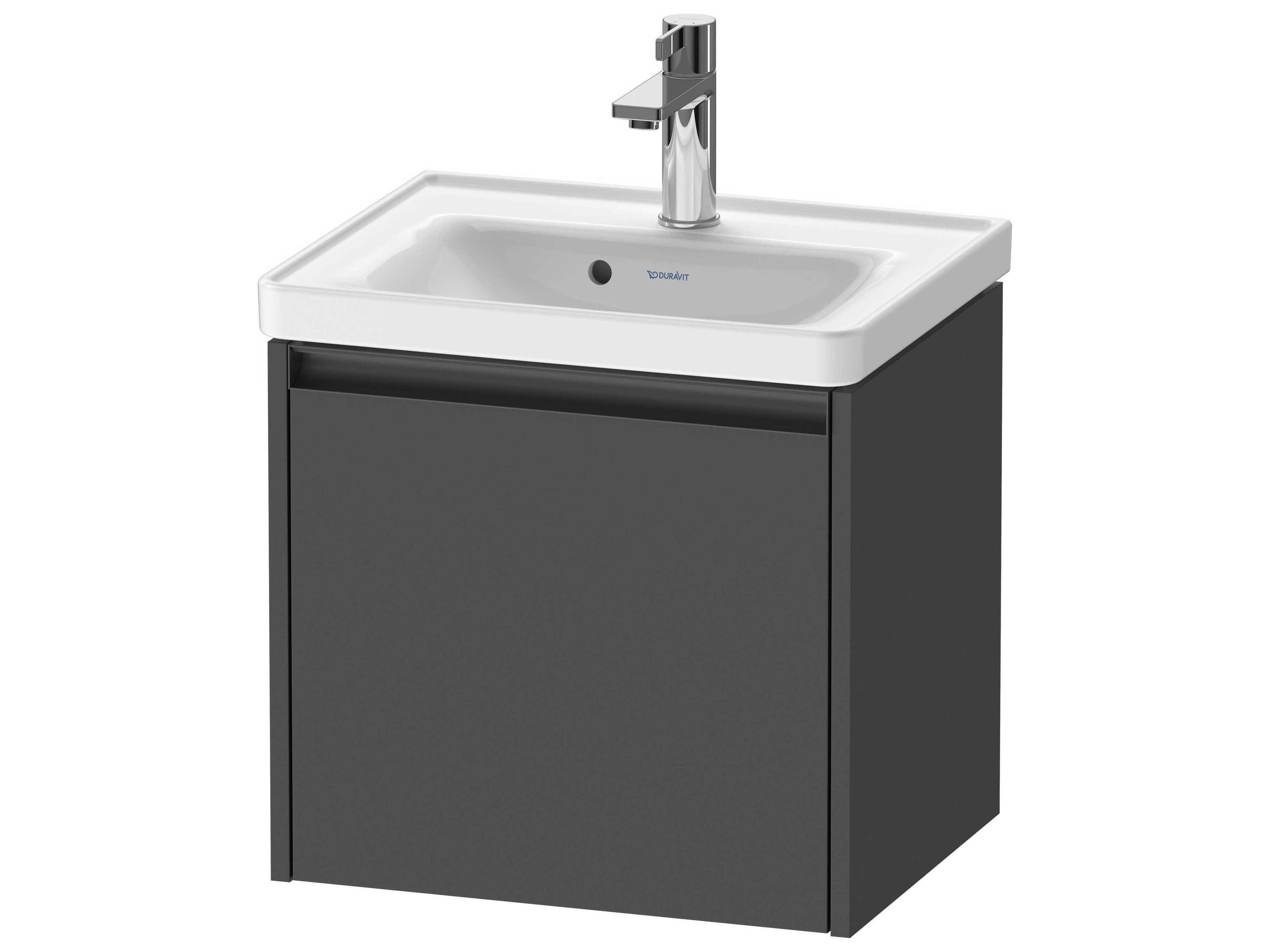 Ketho.2 item 19" Graphite Matt Wall-Mounted Vanity Unit