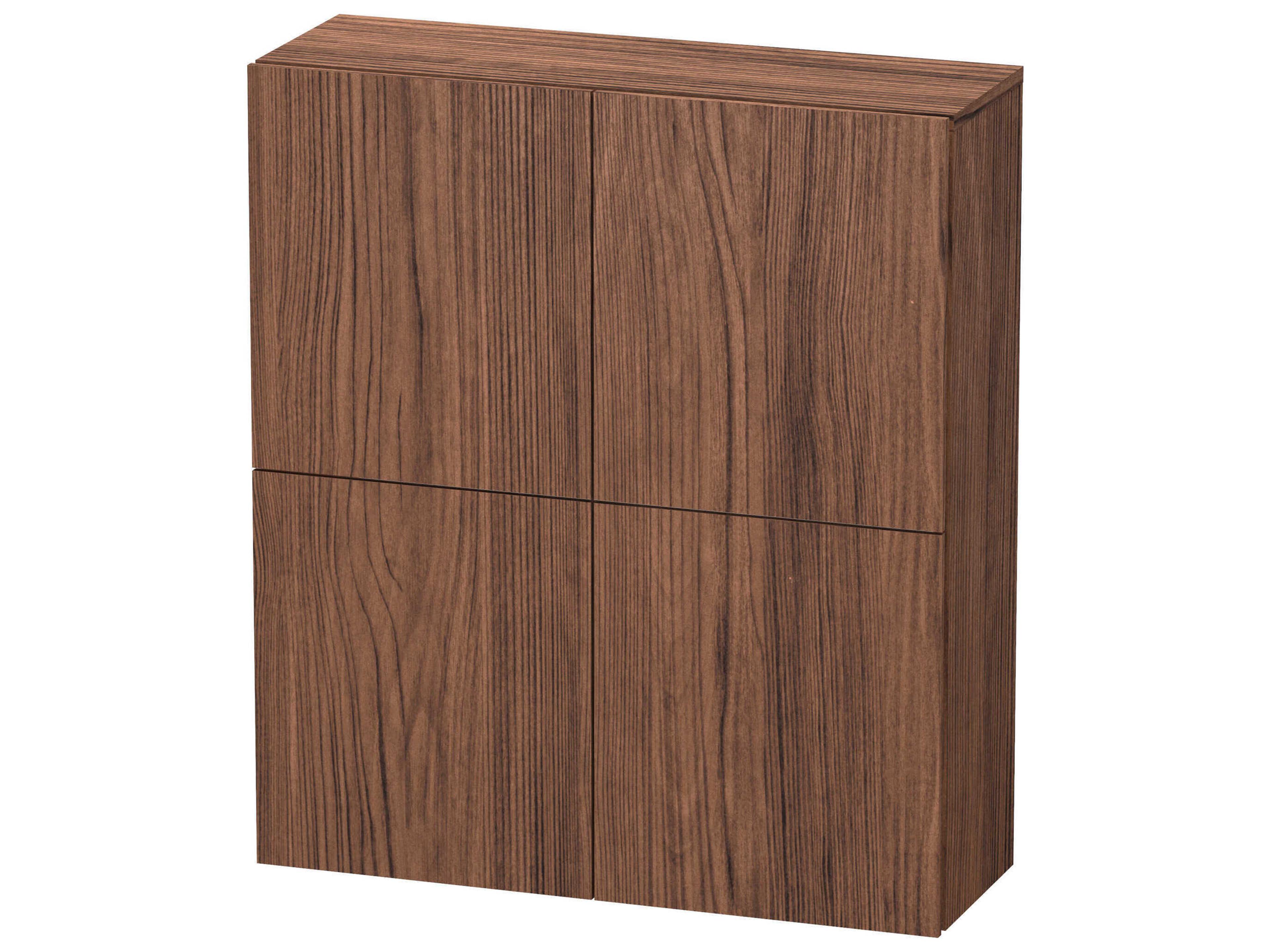 L-cube 28'' Walbnut (Dark) Matt Wall-Mounted Cabinet