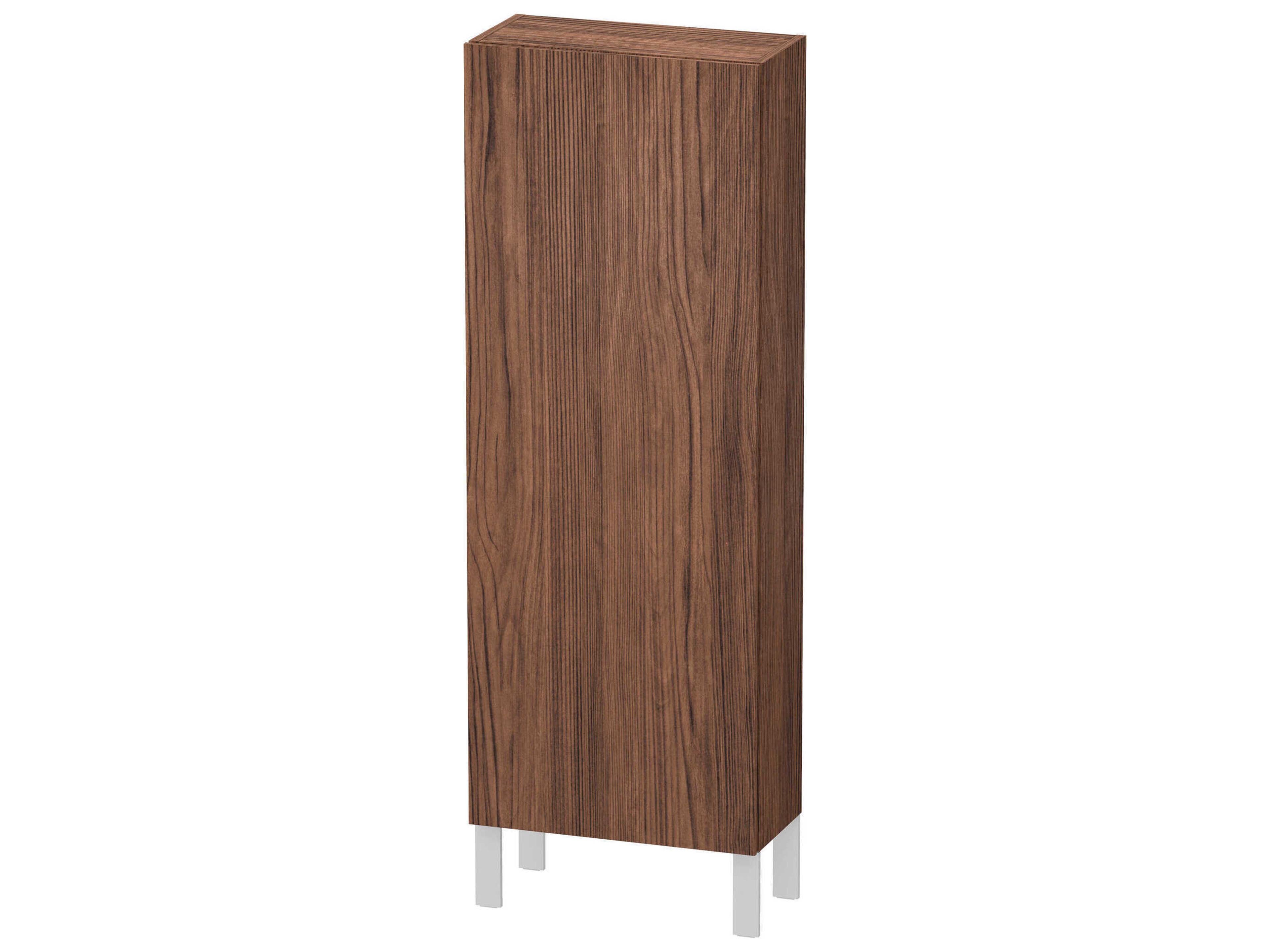 Duravit L-cube 20'' Walnut (Dark) Matt Wall-Mounted Cabinet - Left-Hand Hinge