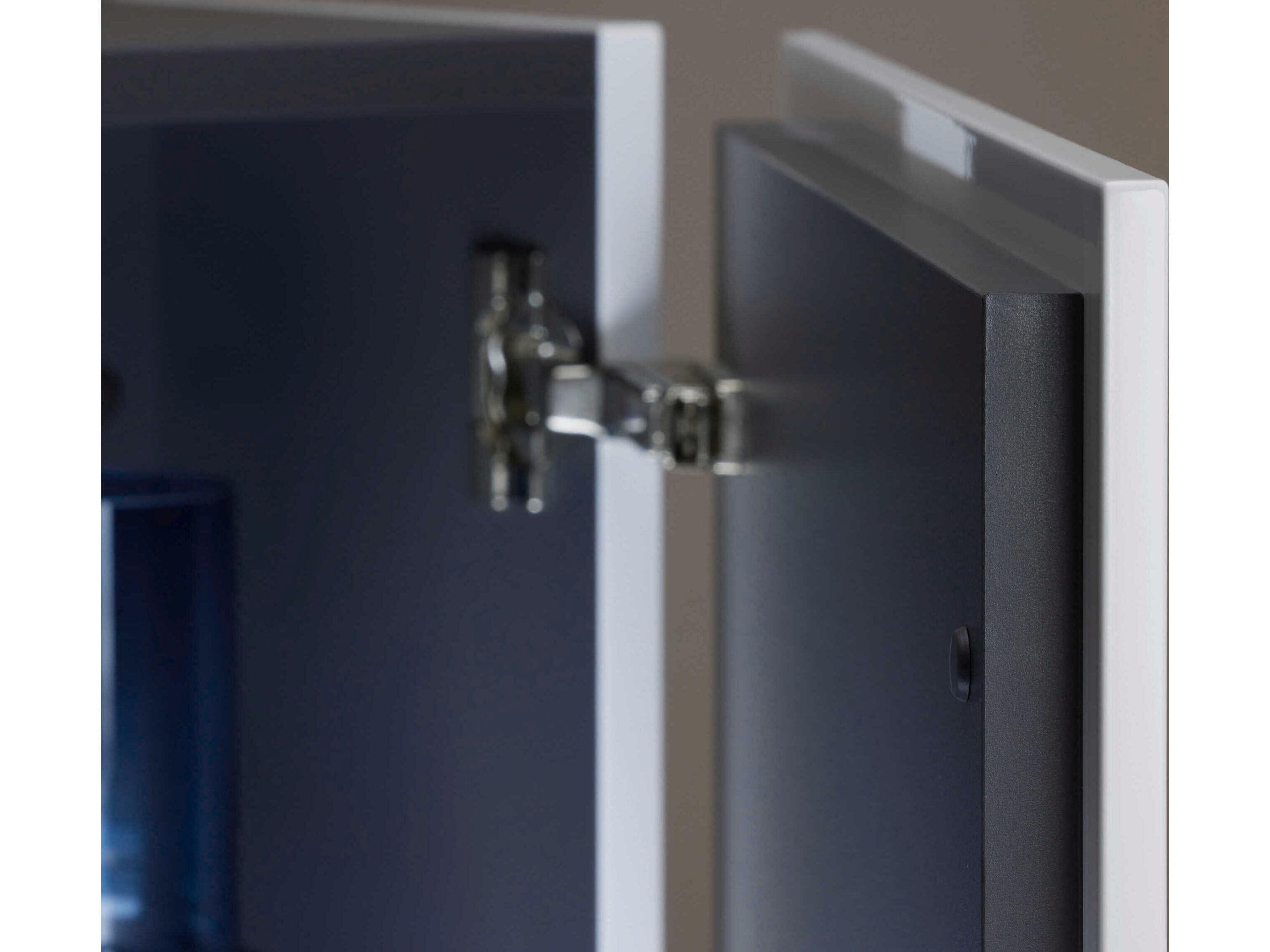 Duravit L-cube 20'' Concrete Gray Matt Wall-Mounted Cabinet - Right-Hand Hinge