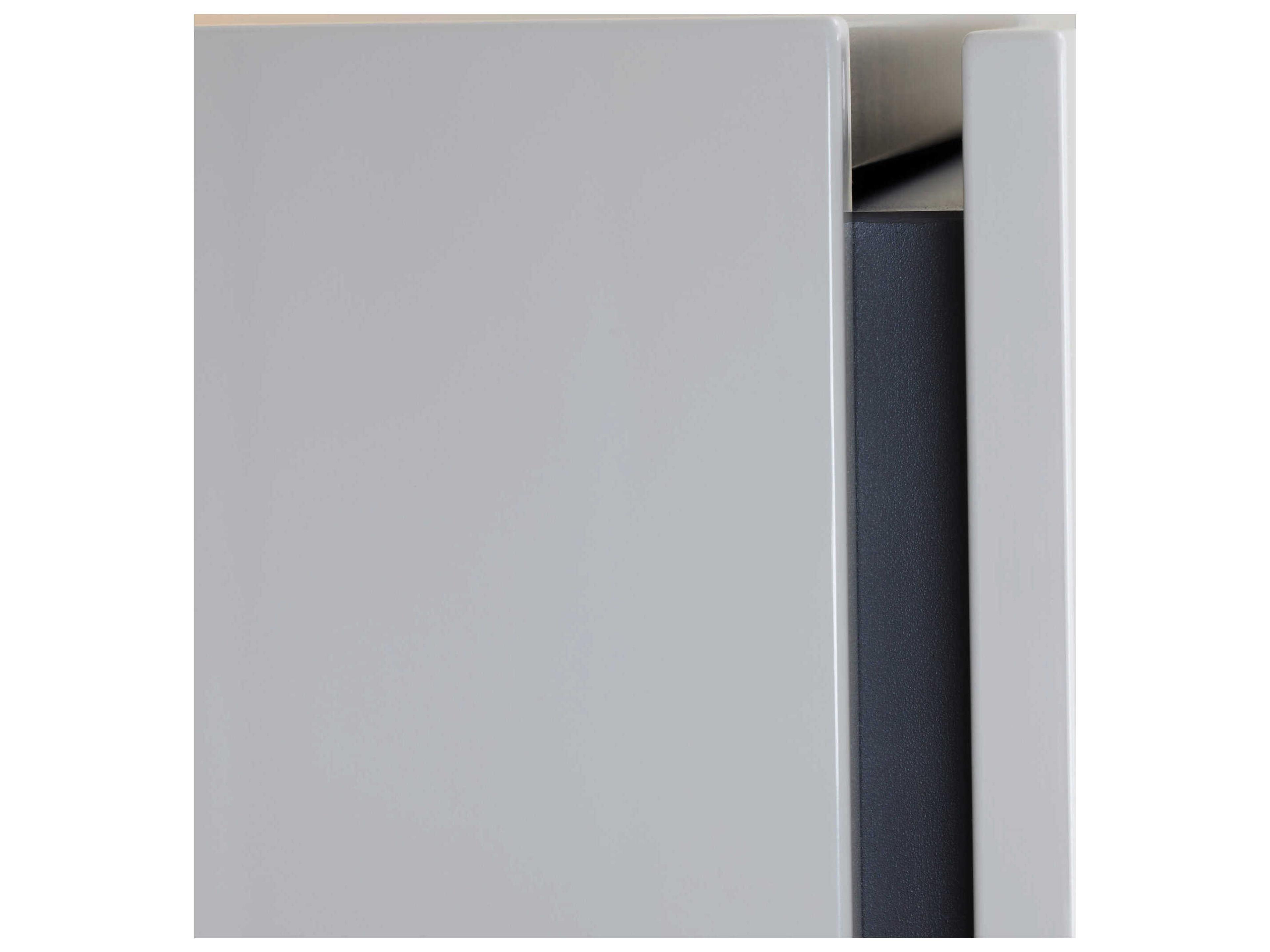 Duravit L-cube 20'' Concrete Gray Matt Wall-Mounted Cabinet - Right-Hand Hinge