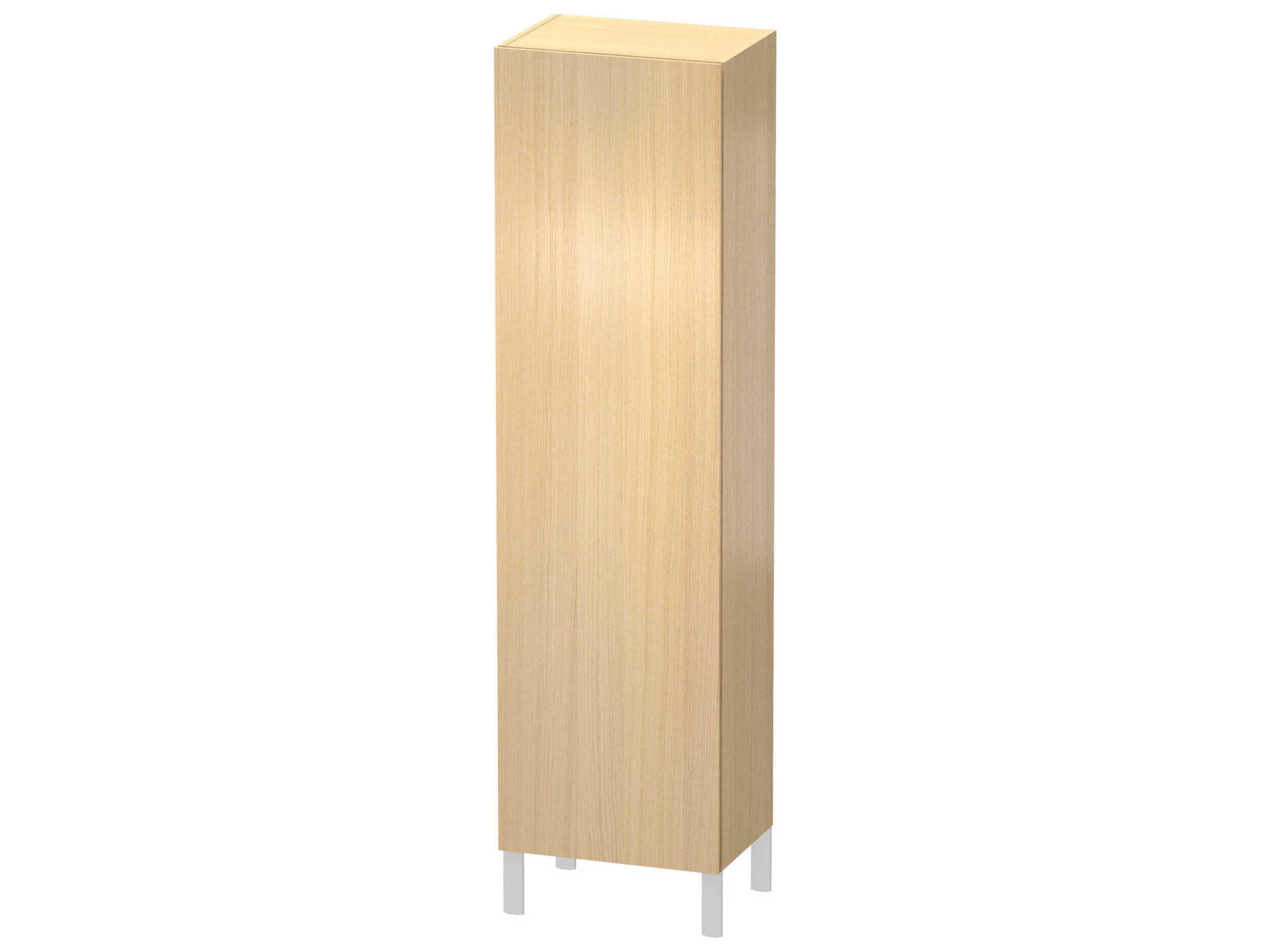 L-cube 20'' Mediterranean Oak Matt Wall-Mounted Cabinet - Right-Hand Hinge