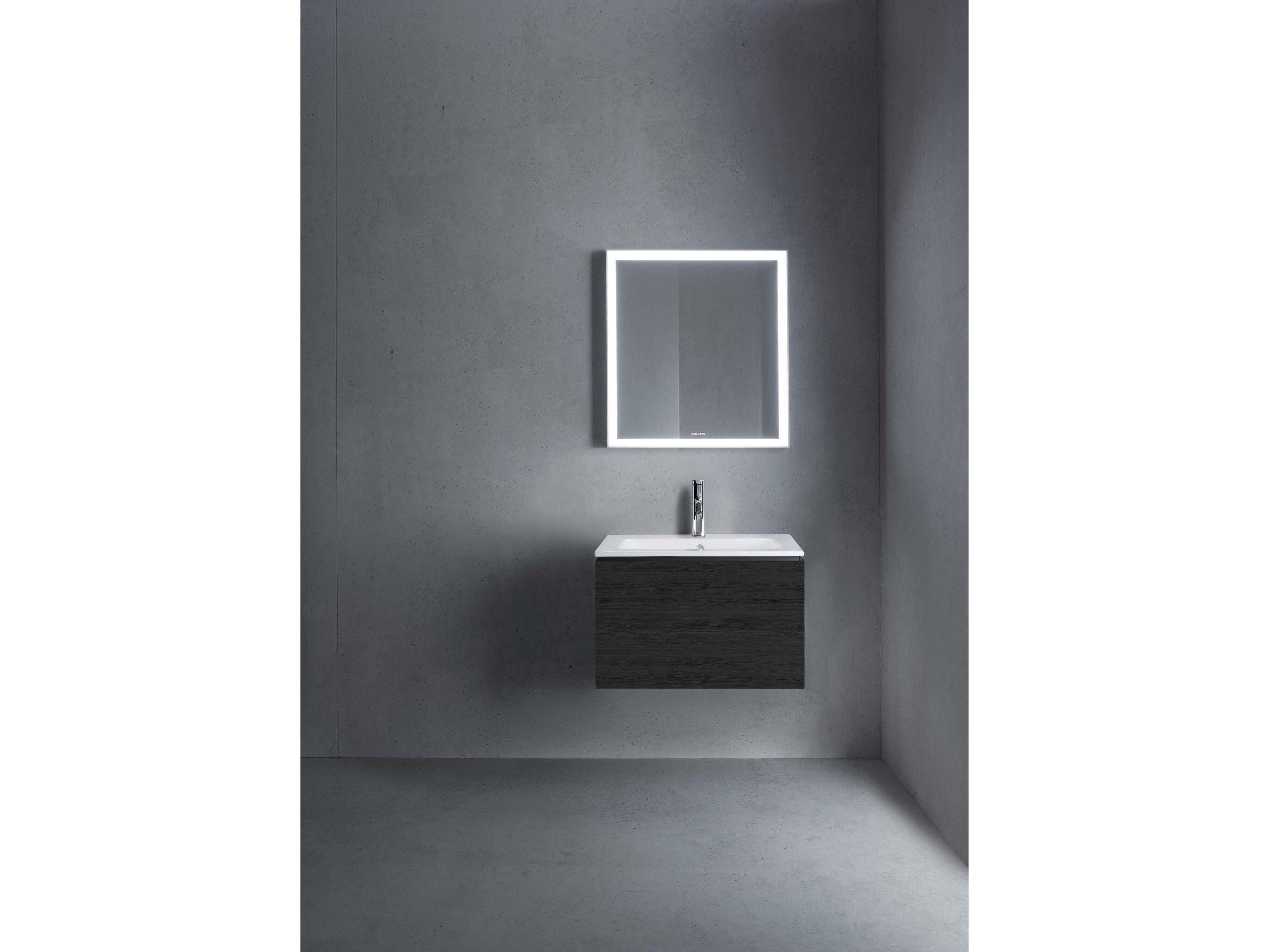 Duravit L-cube 24'' Black Oak Matt Wall-Mounted Vanity Unit