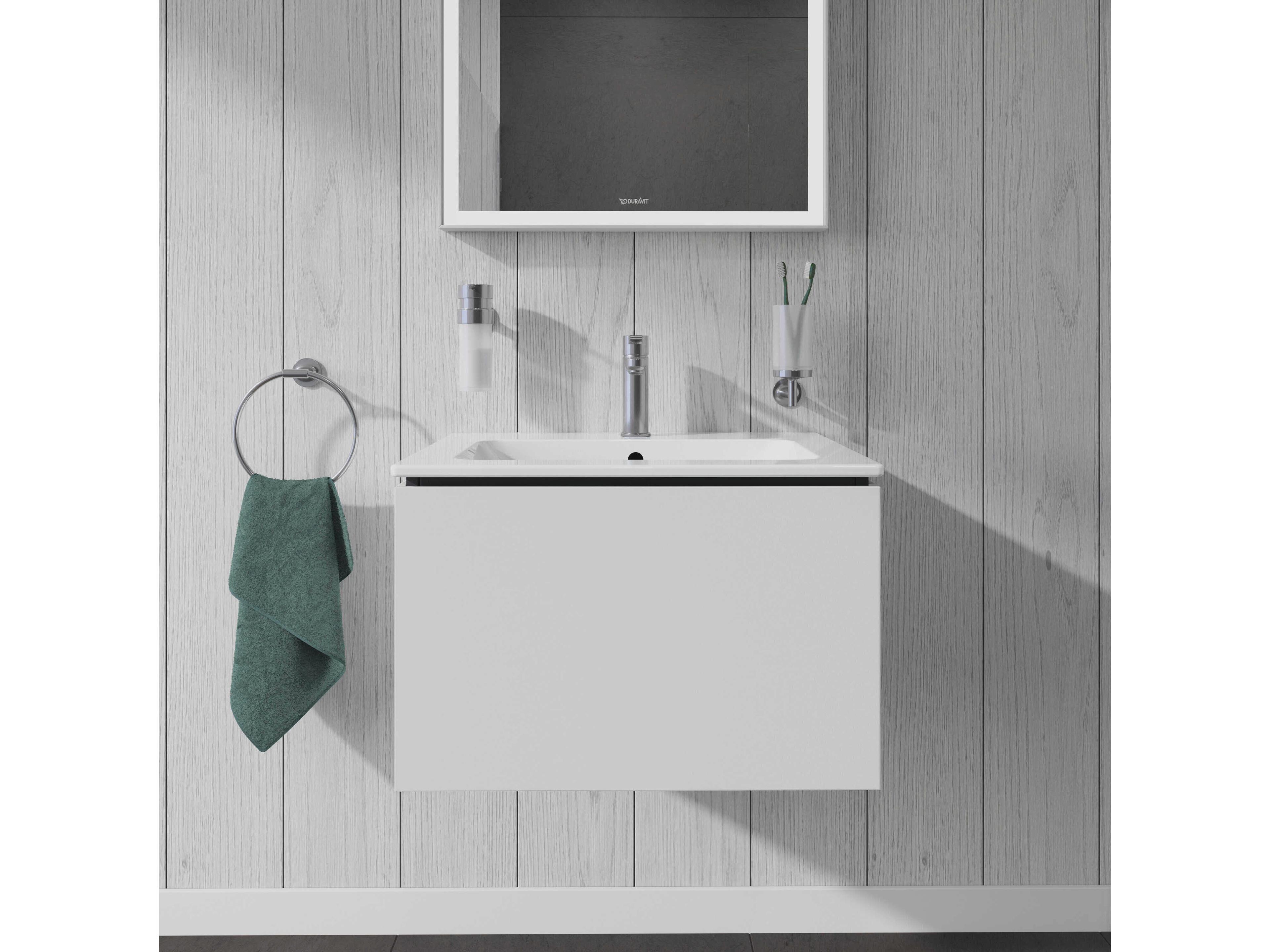 Duravit L-cube 24'' White Matt Wall-Mounted Vanity Unit