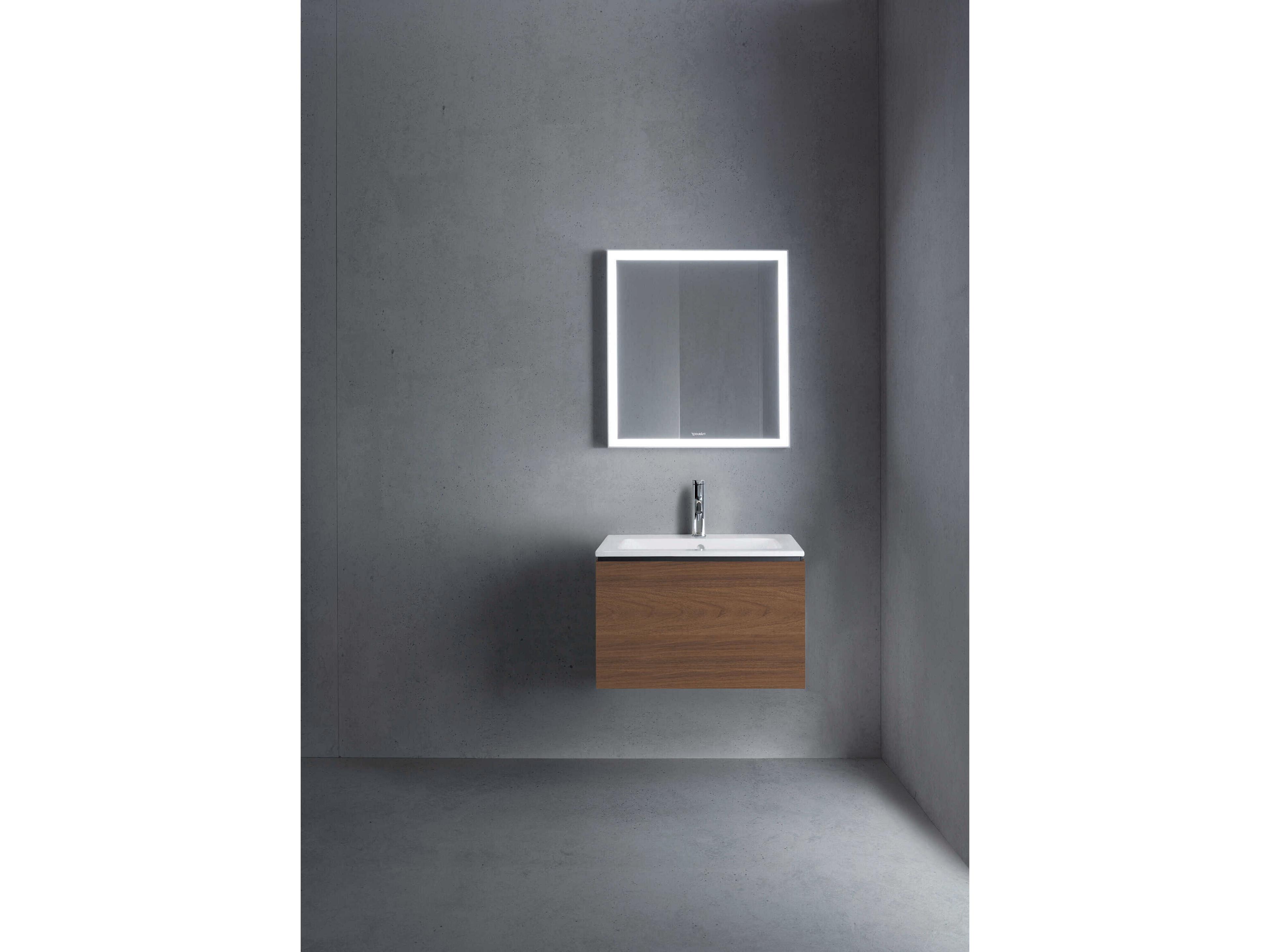 Duravit L-cube 24'' Walnut (Dark) Matt Wall-Mounted Vanity Unit