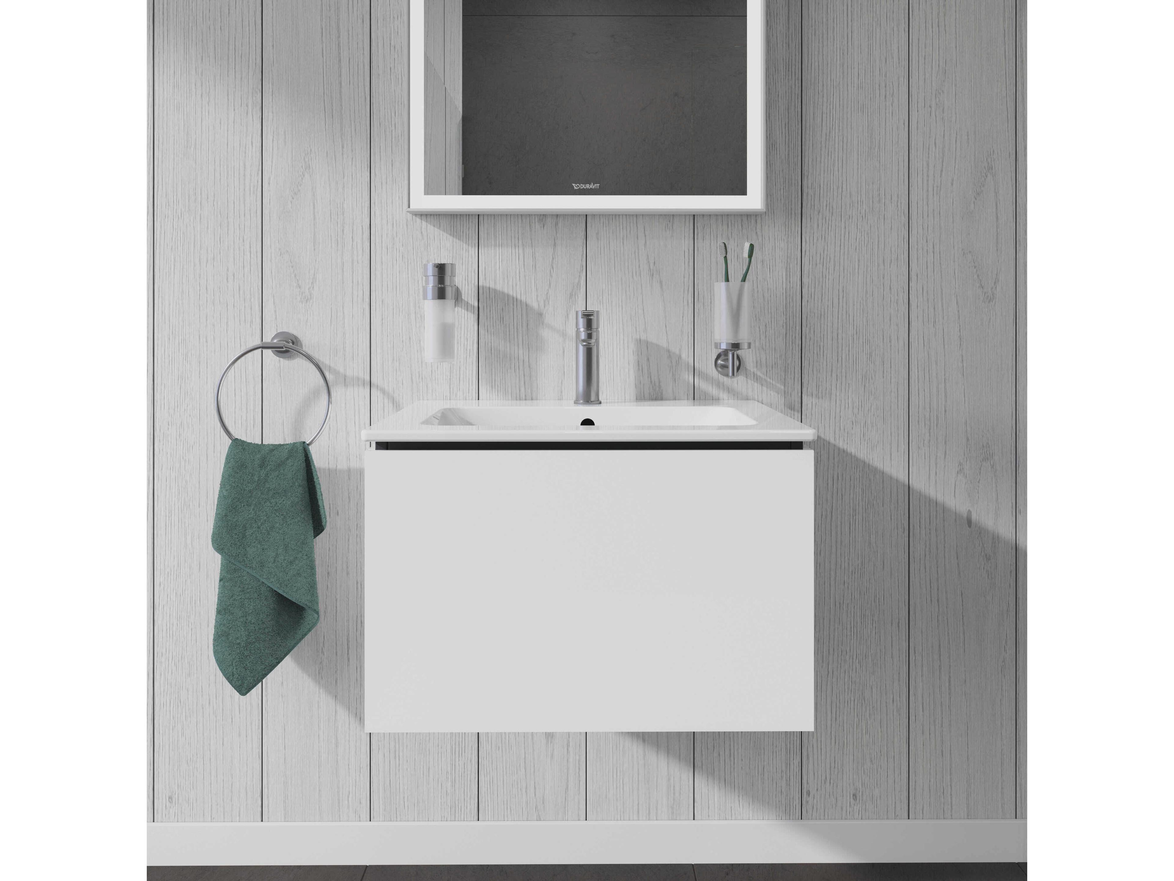 Duravit L-cube 24'' White High Gloss Wall-Mounted Vanity Unit