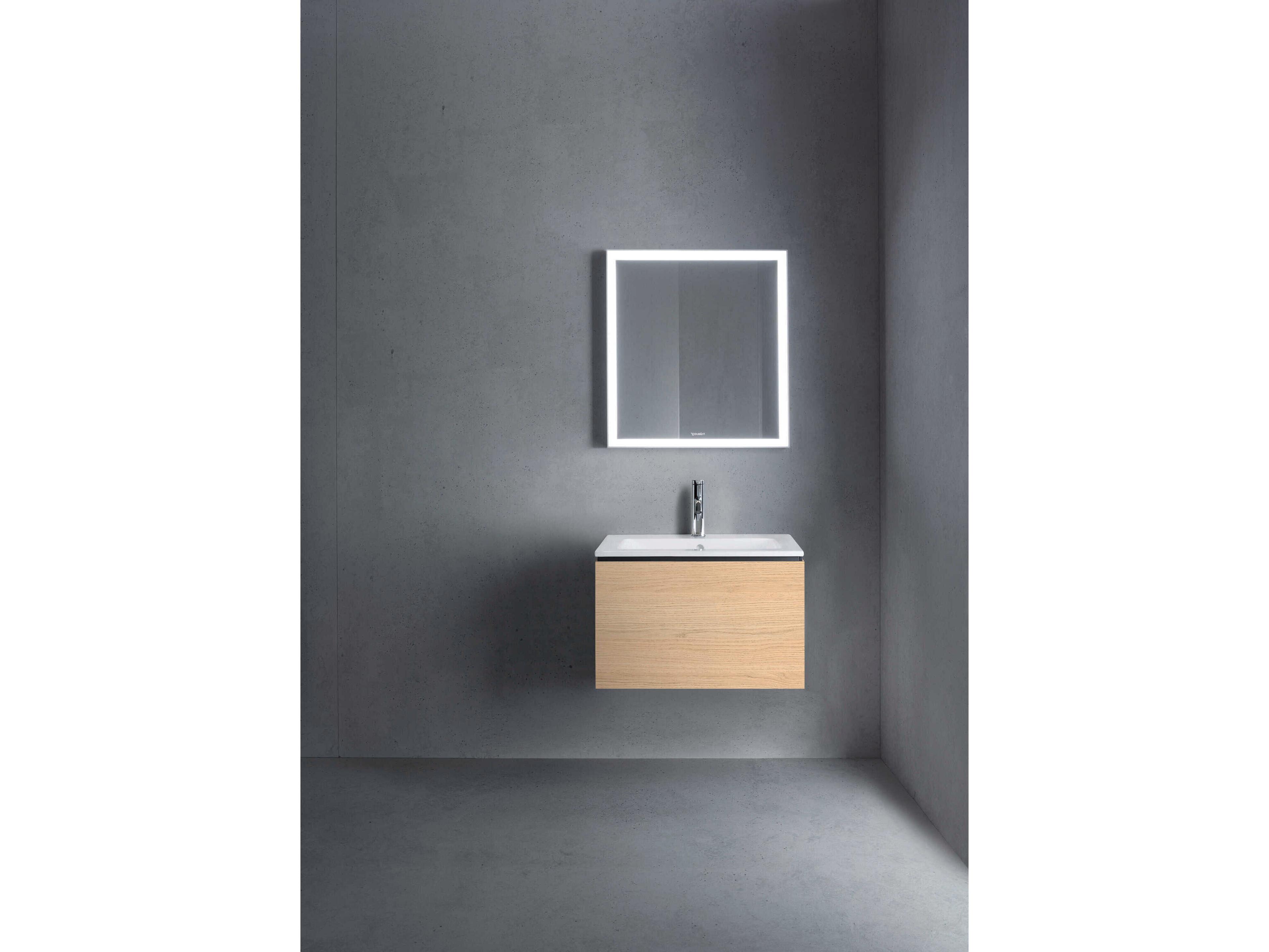 Duravit L-cube 24'' Natural Oak Matt Wall-Mounted Vanity Unit
