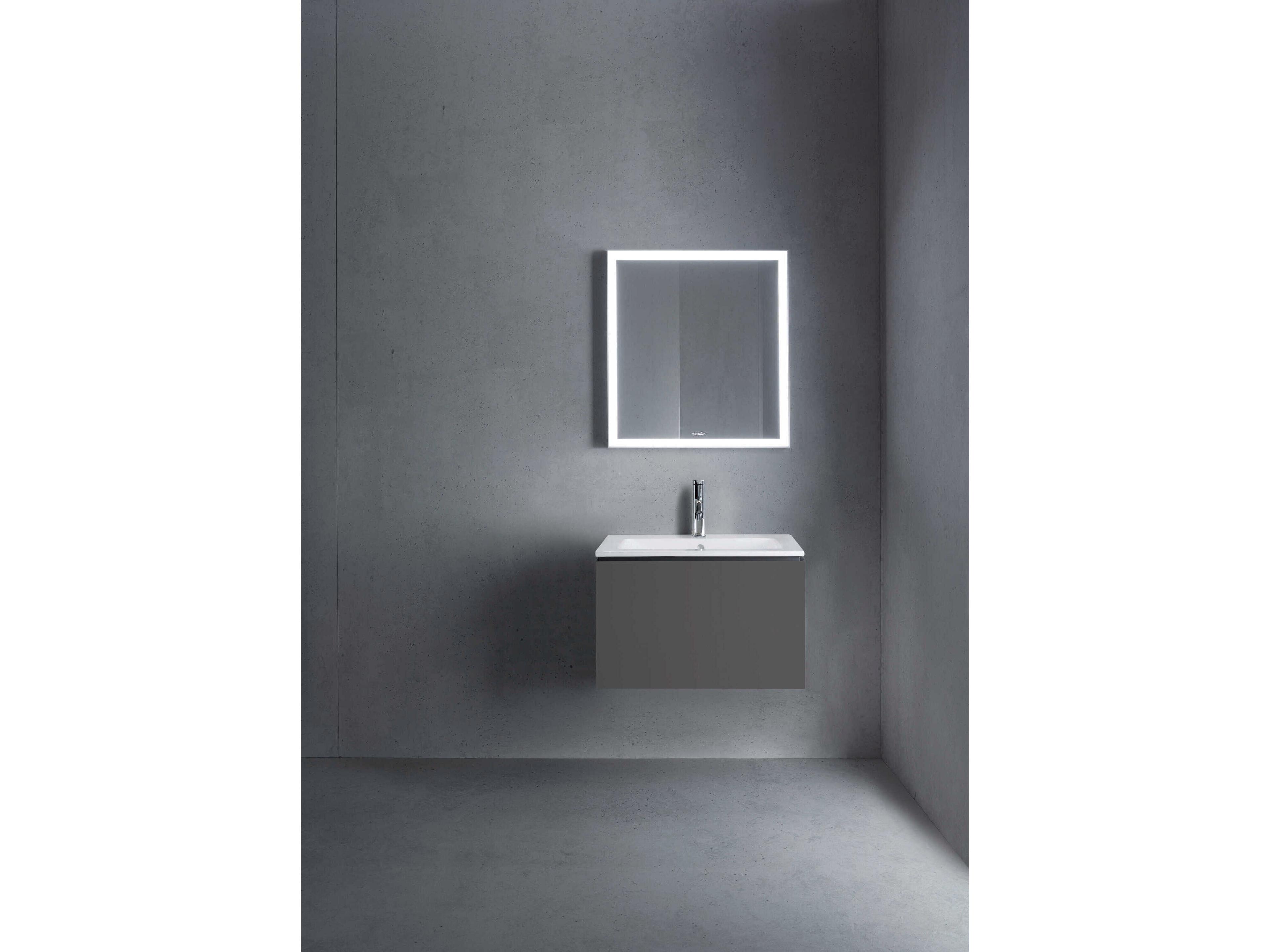 Duravit L-cube 24'' Graphite Matt Wall-Mounted Vanity Unit