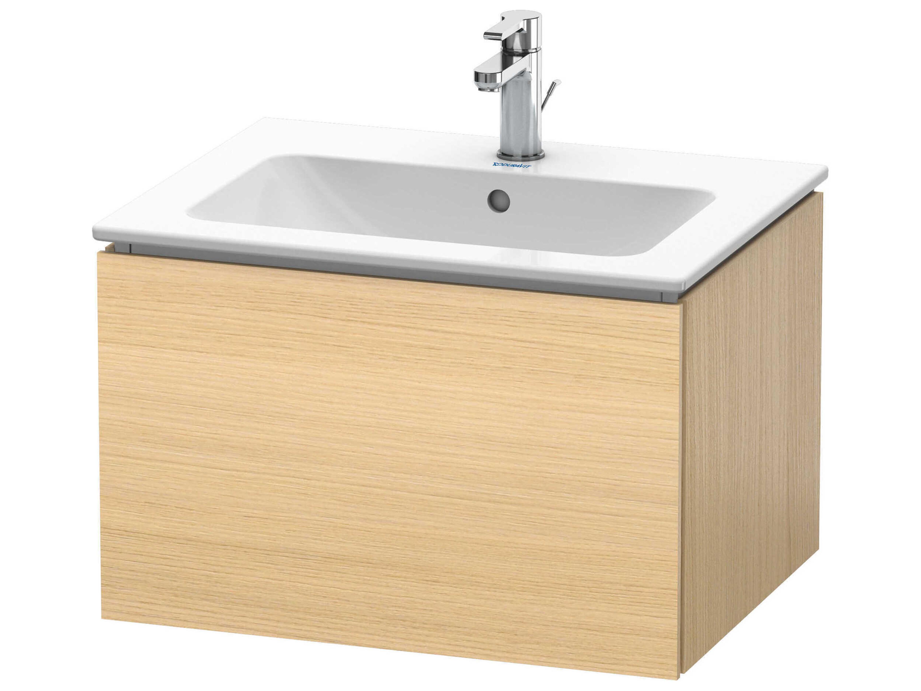 L-cube 24'' Mediterranean Oak Matt Wall-Mounted Vanity Unit