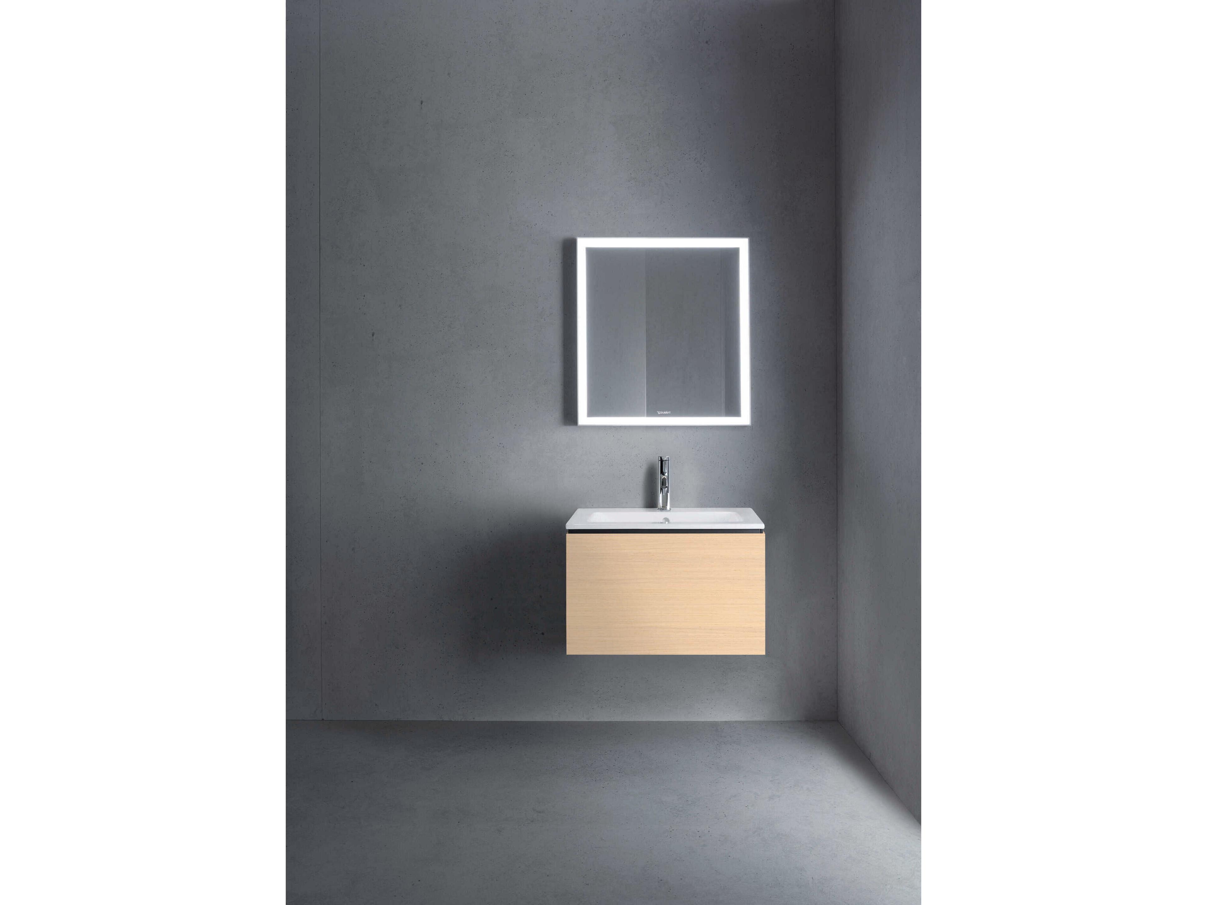 Duravit L-cube 24'' Mediterranean Oak Matt Wall-Mounted Vanity Unit