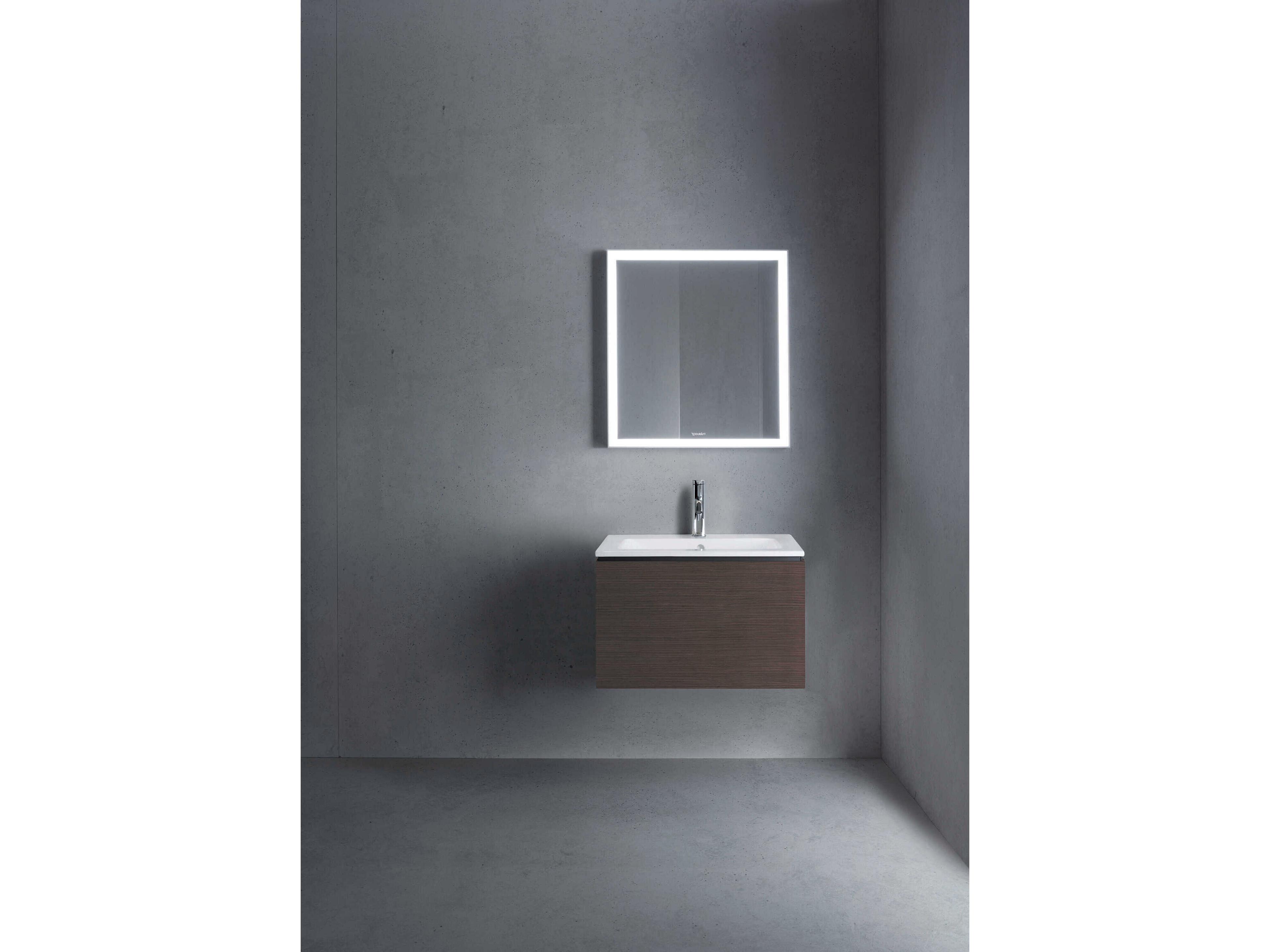 Duravit L-cube 24'' Dark Brushed Oak Matt Wall-Mounted Vanity Unit