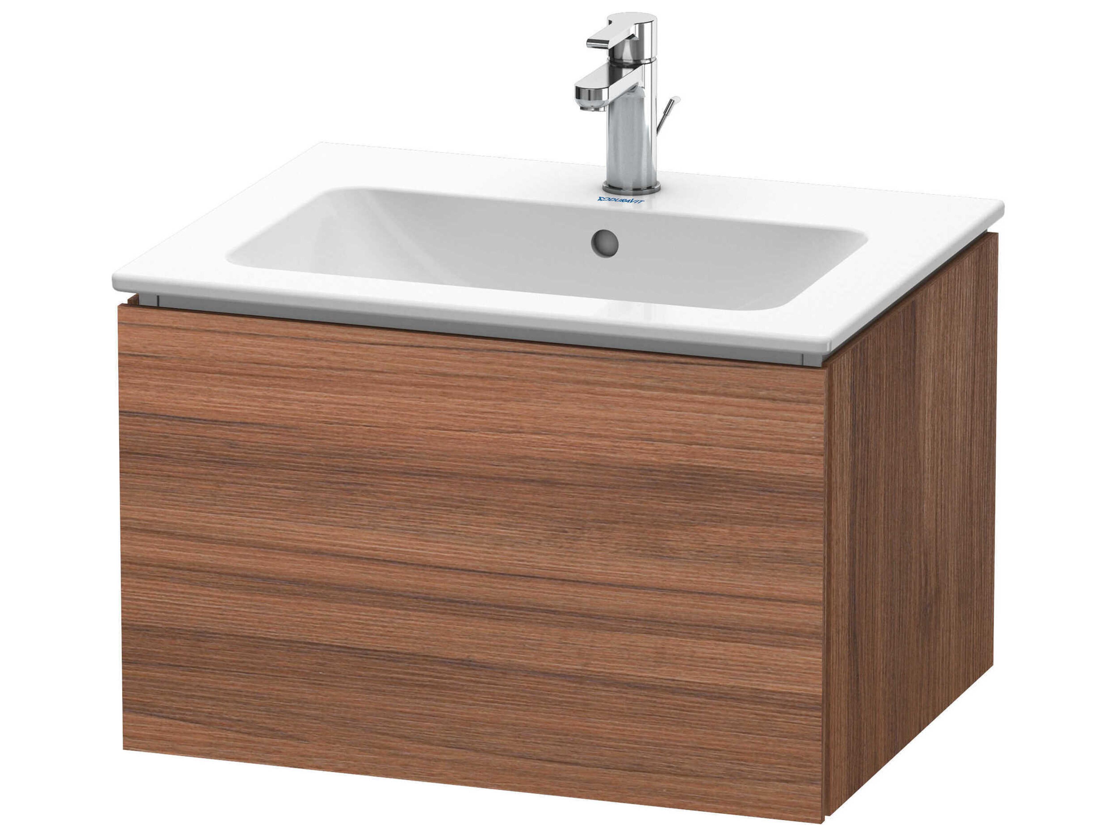 Duravit L-cube 24'' Walnut Matt Wall-Mounted Vanity Unit