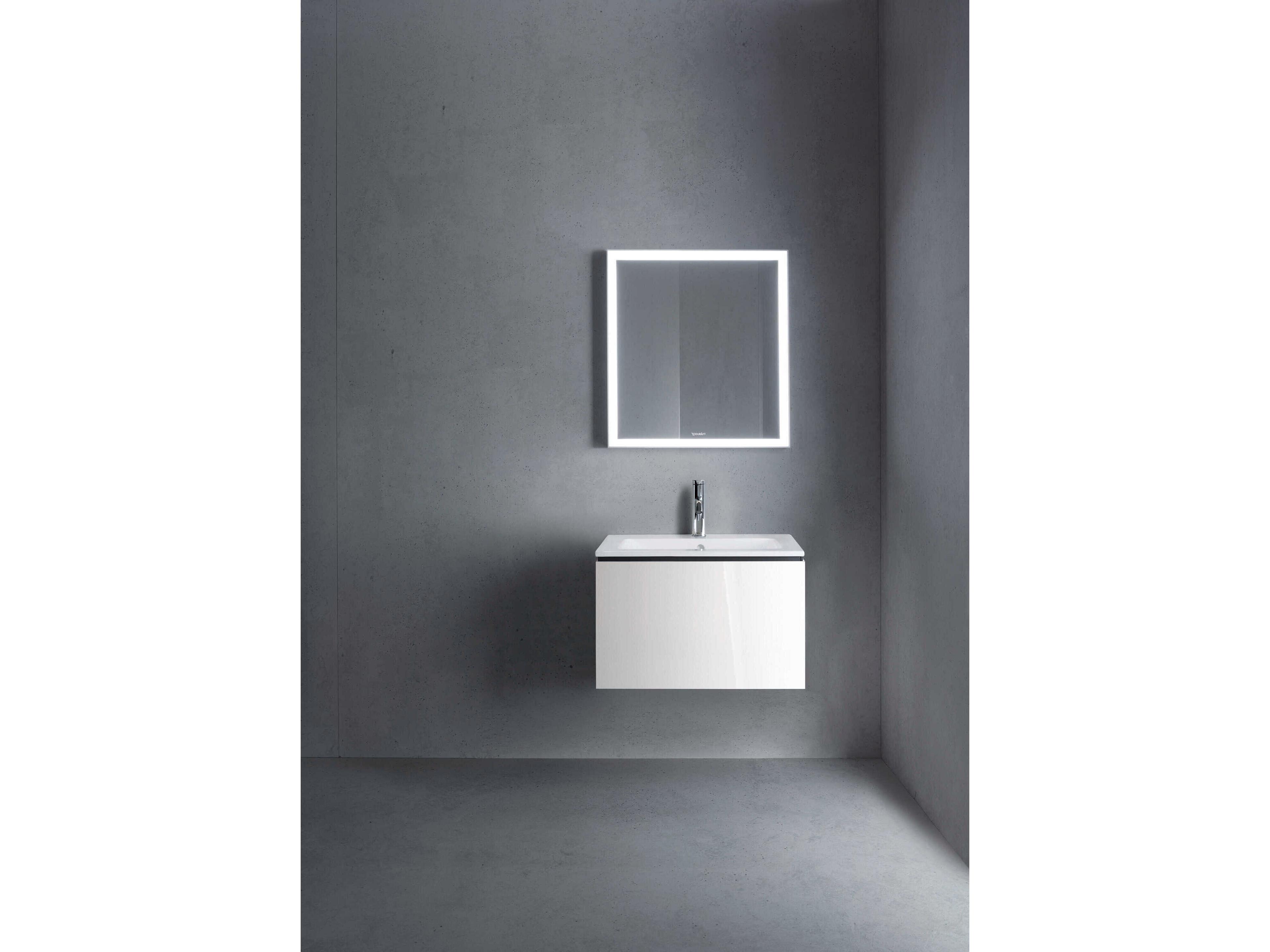 Duravit L-cube 24'' White High Gloss (Lacquer) Wall-Mounted Vanity Unit