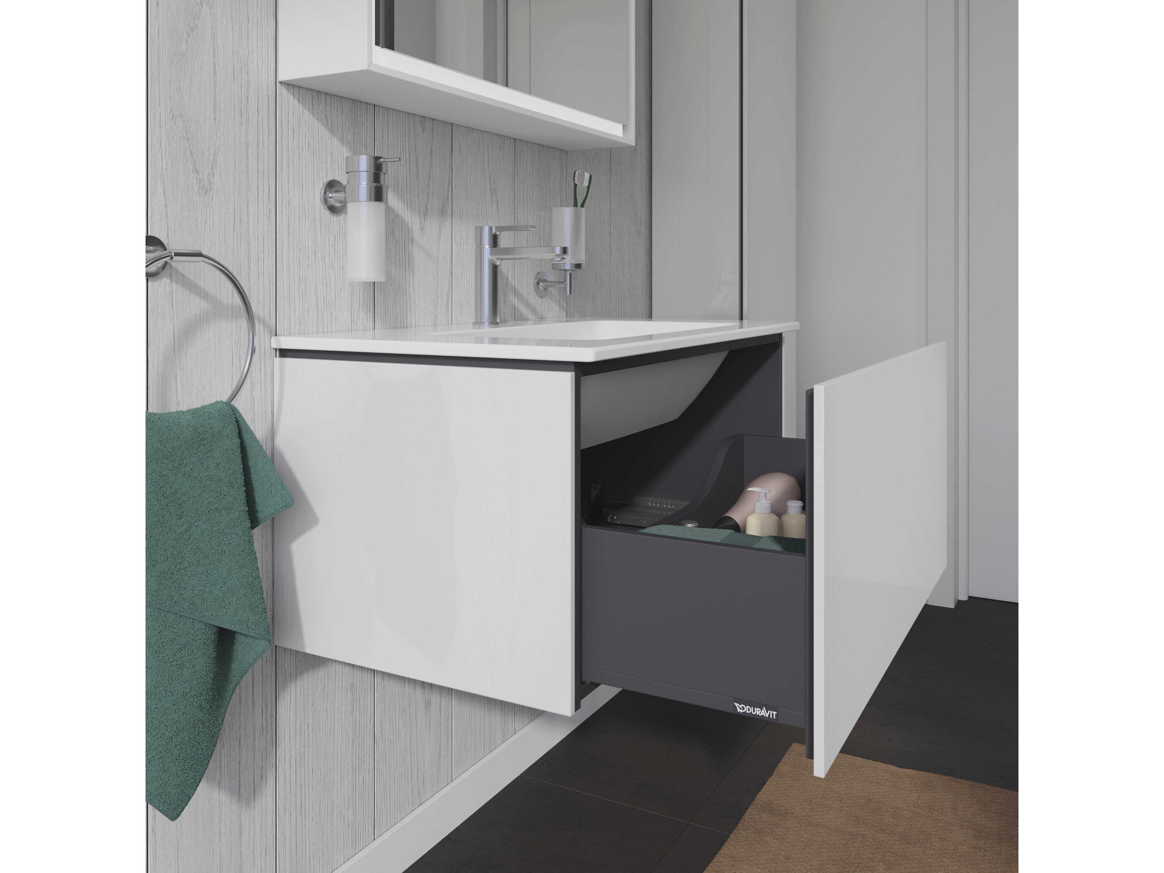 Duravit L-cube 32'' White High Gloss Wall-Mounted Vanity Unit