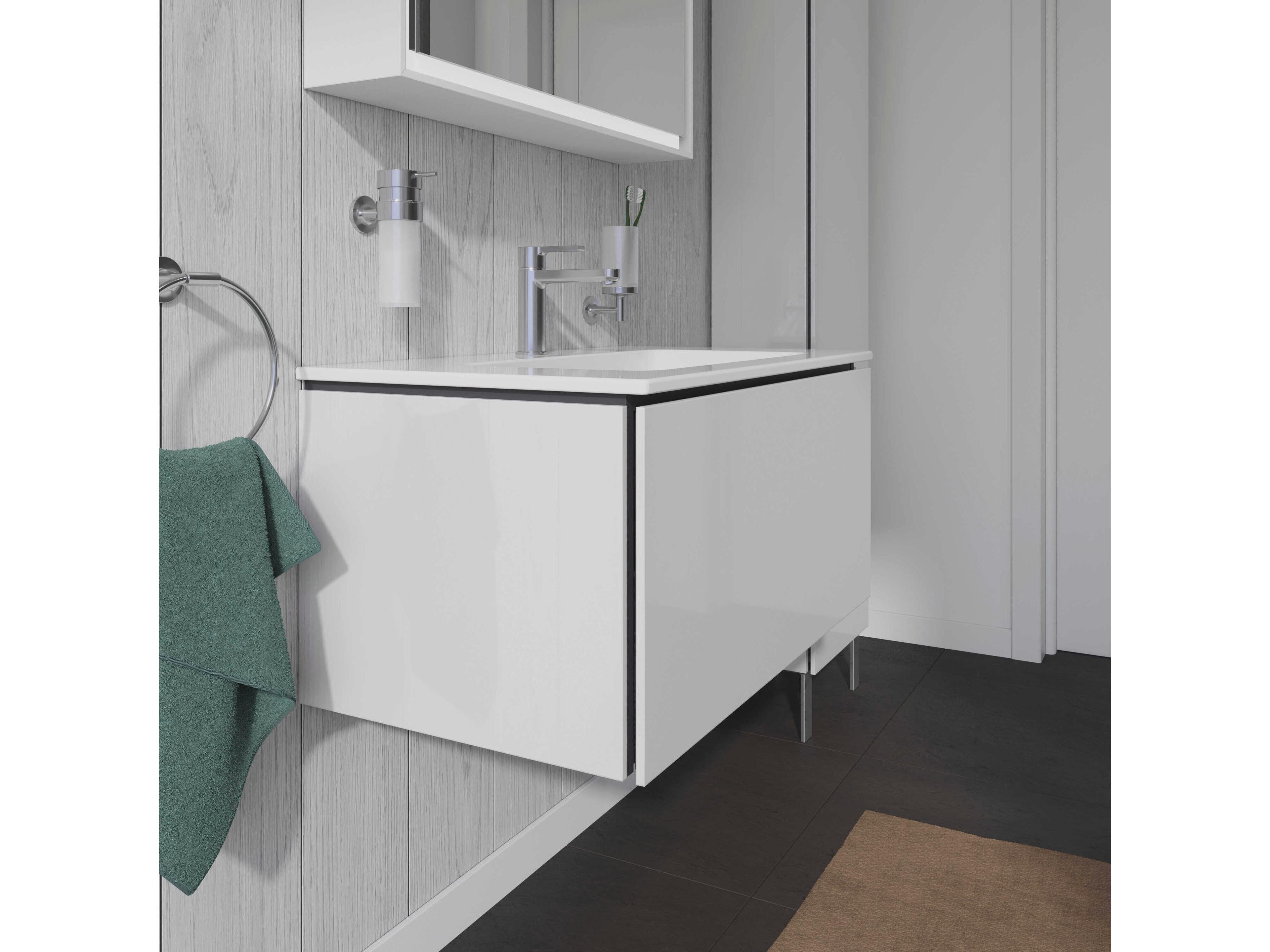 Duravit L-cube 32'' White High Gloss Wall-Mounted Vanity Unit