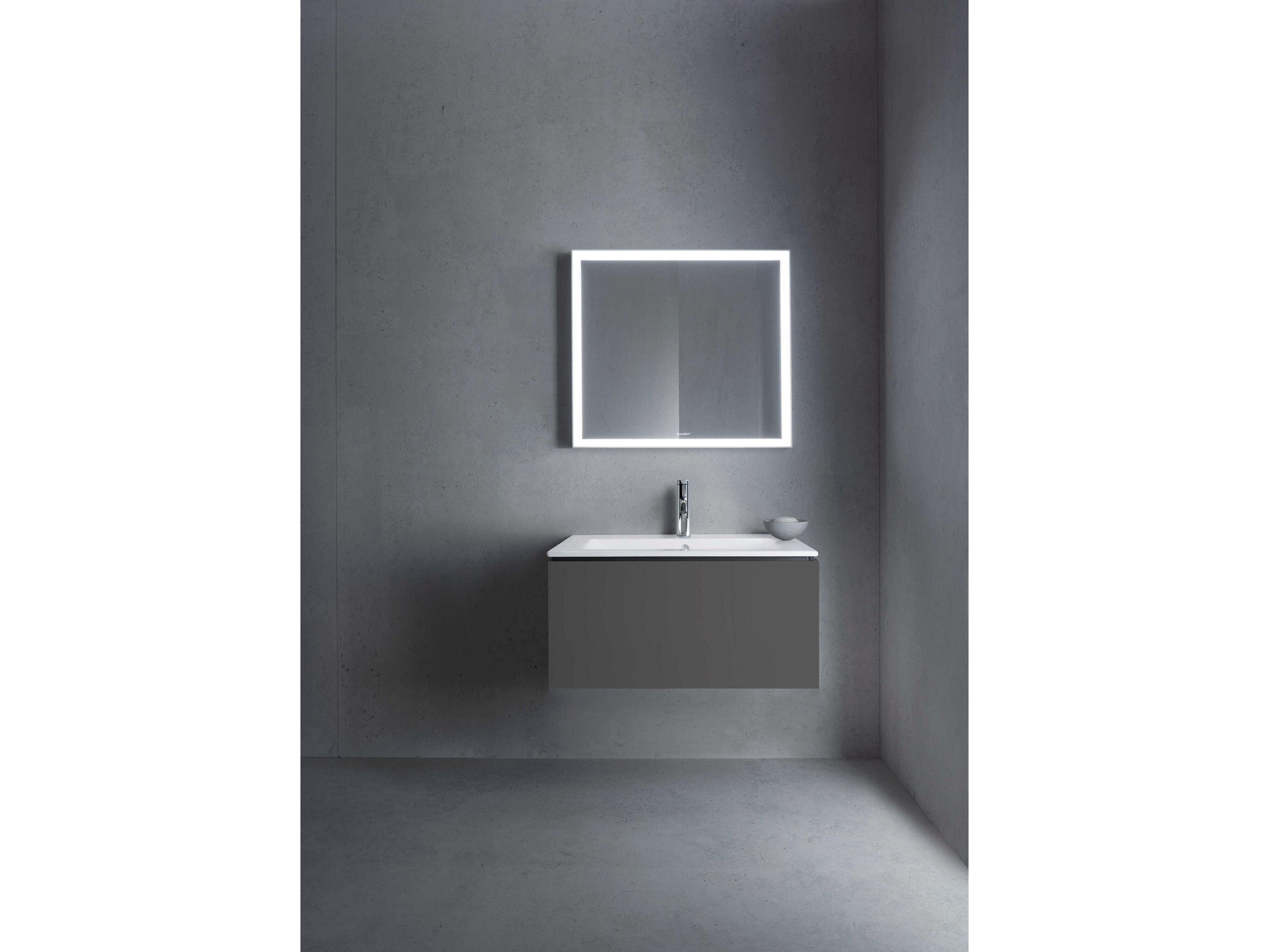 Duravit L-cube 32'' Graphite Matt Wall-Mounted Vanity Unit