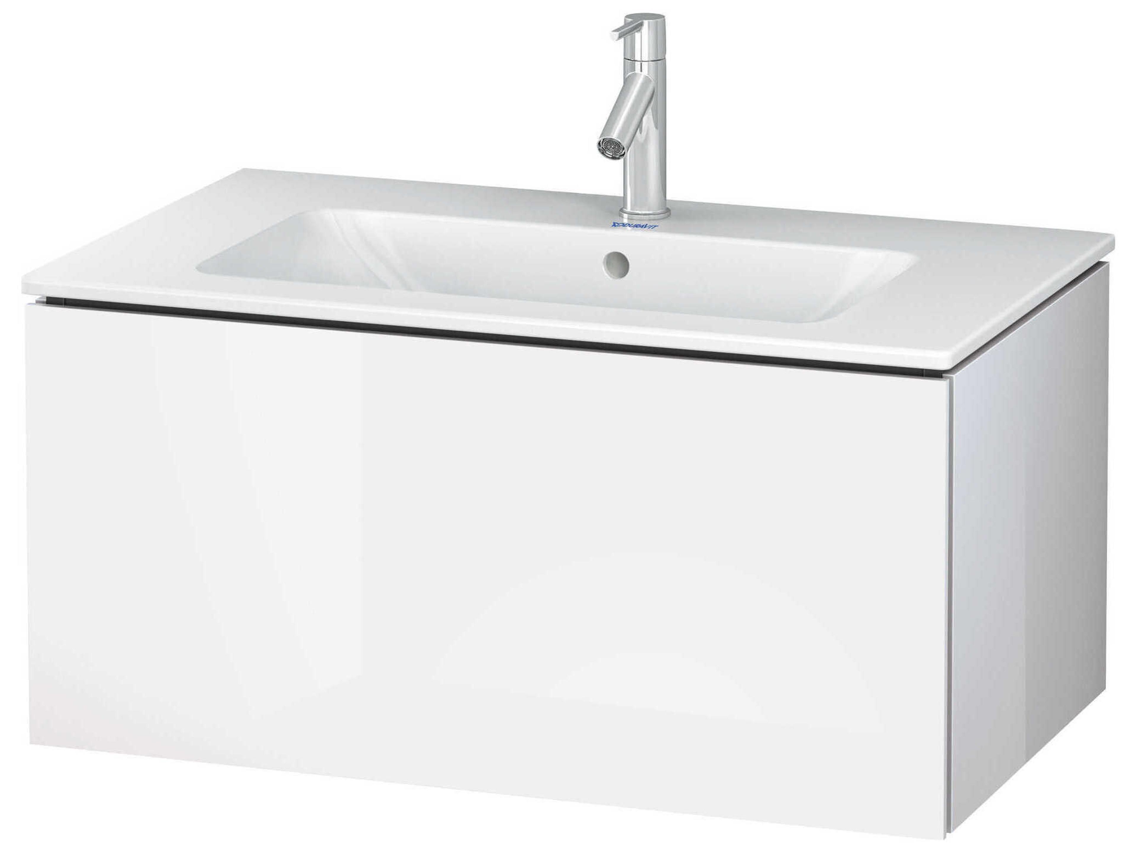 Duravit L-cube 32'' White High Gloss (Lacquer) Wall-Mounted Vanity Unit