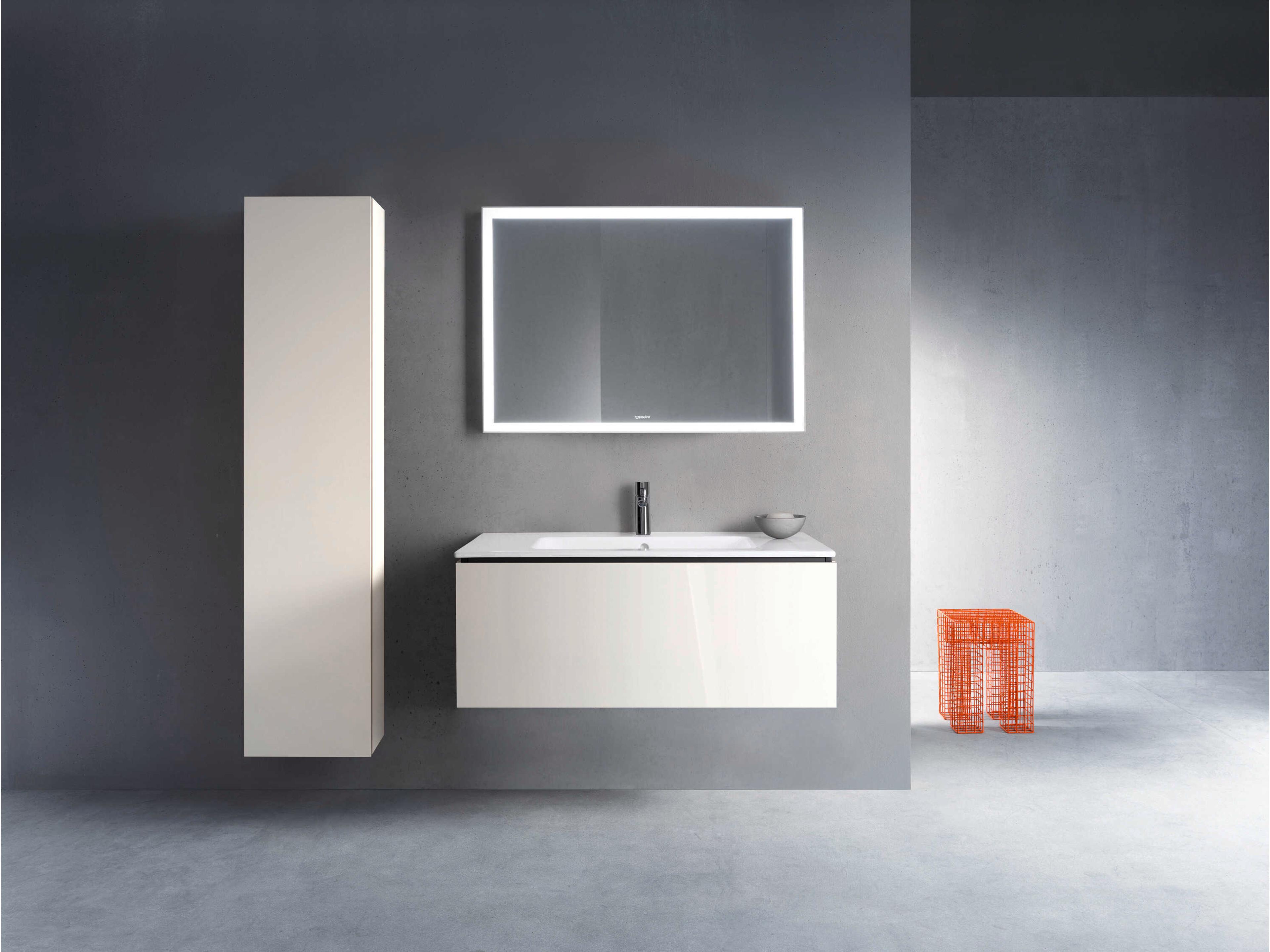 Duravit L-cube 40'' White High Gloss Wall-Mounted Vanity Unit