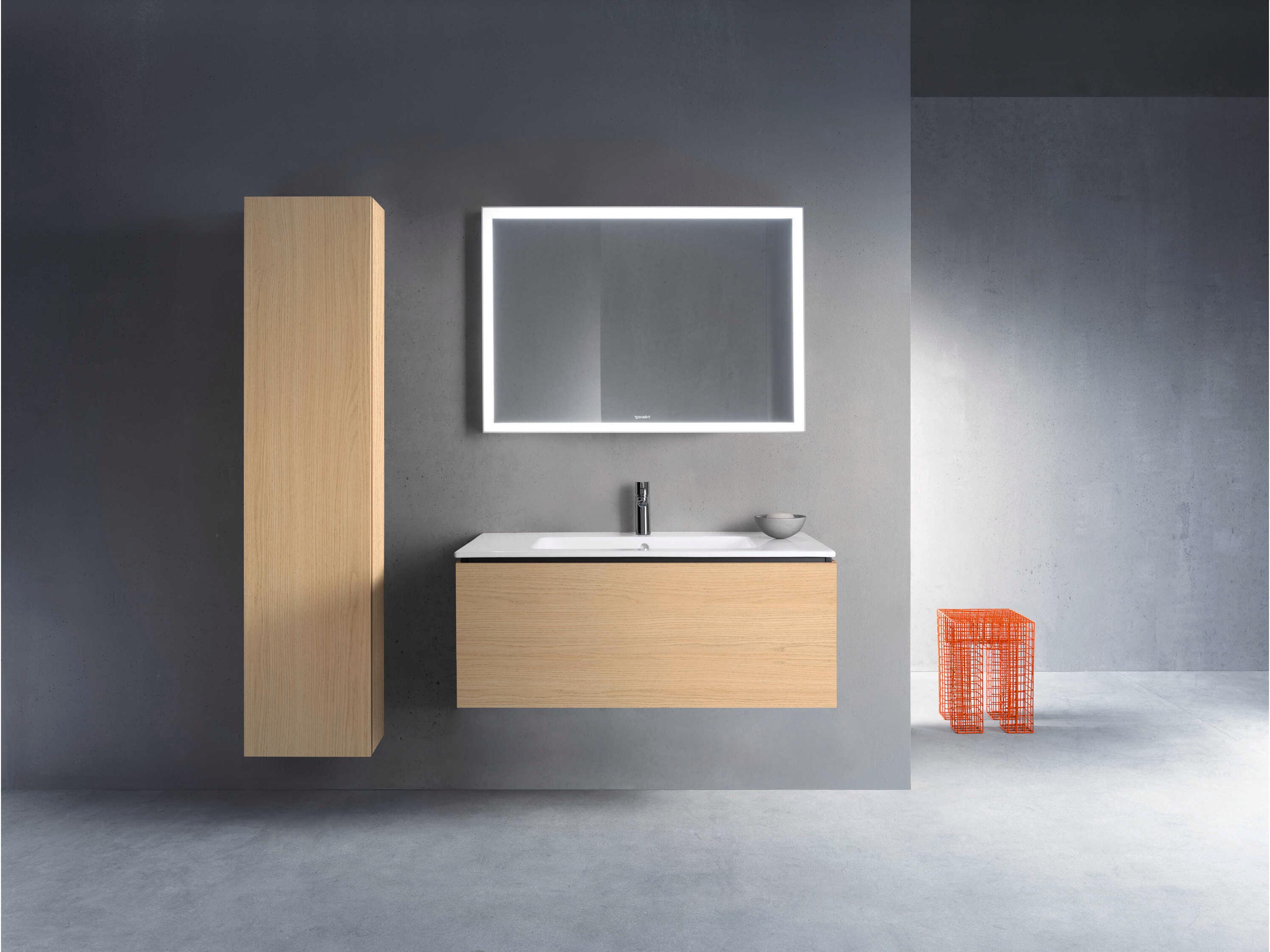 Duravit L-cube 40'' Natural Oak Matt Wall-Mounted Vanity Unit