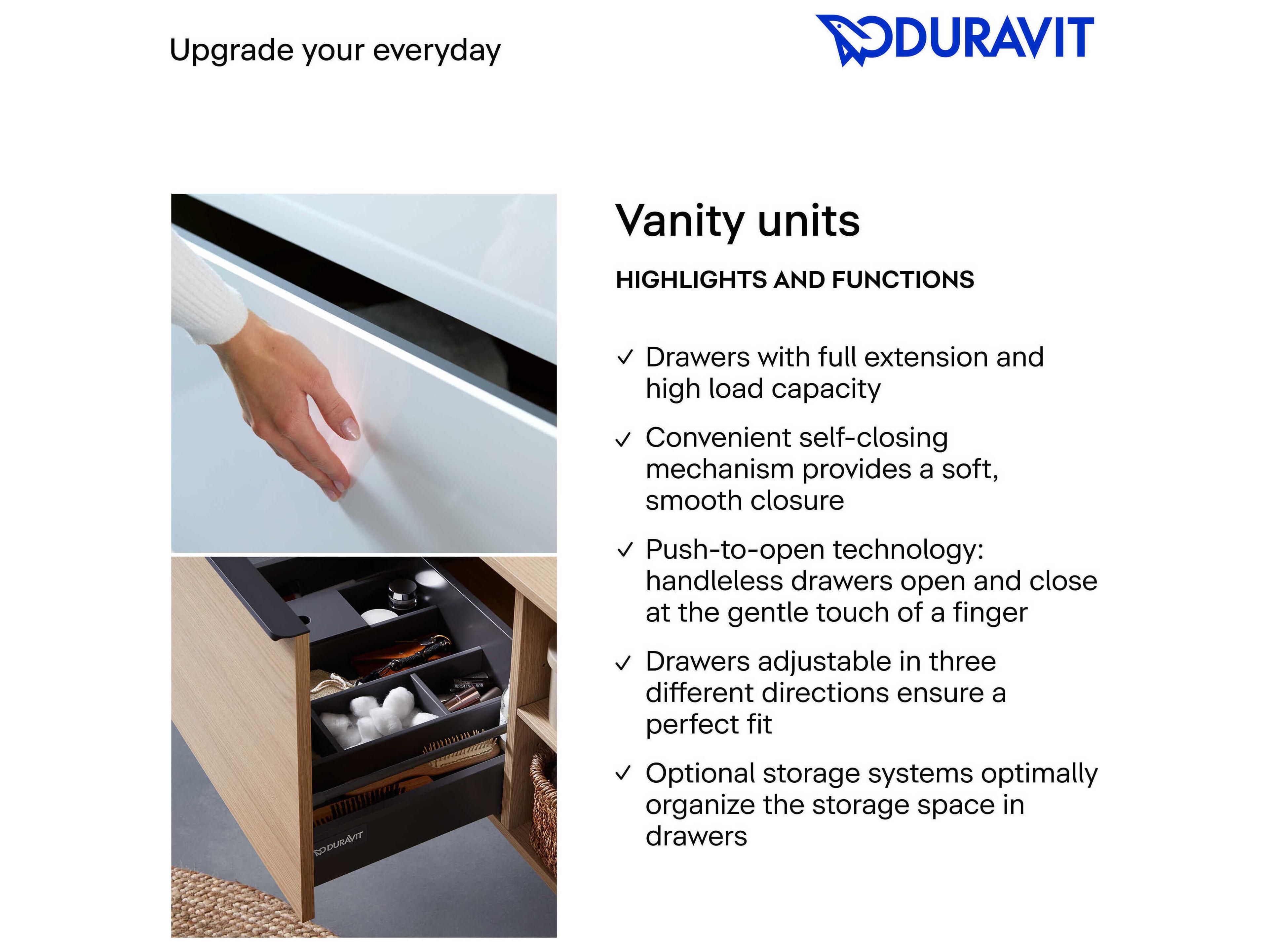 Duravit L-cube 40'' Mediterranean Oak Matt Wall-Mounted Vanity Unit
