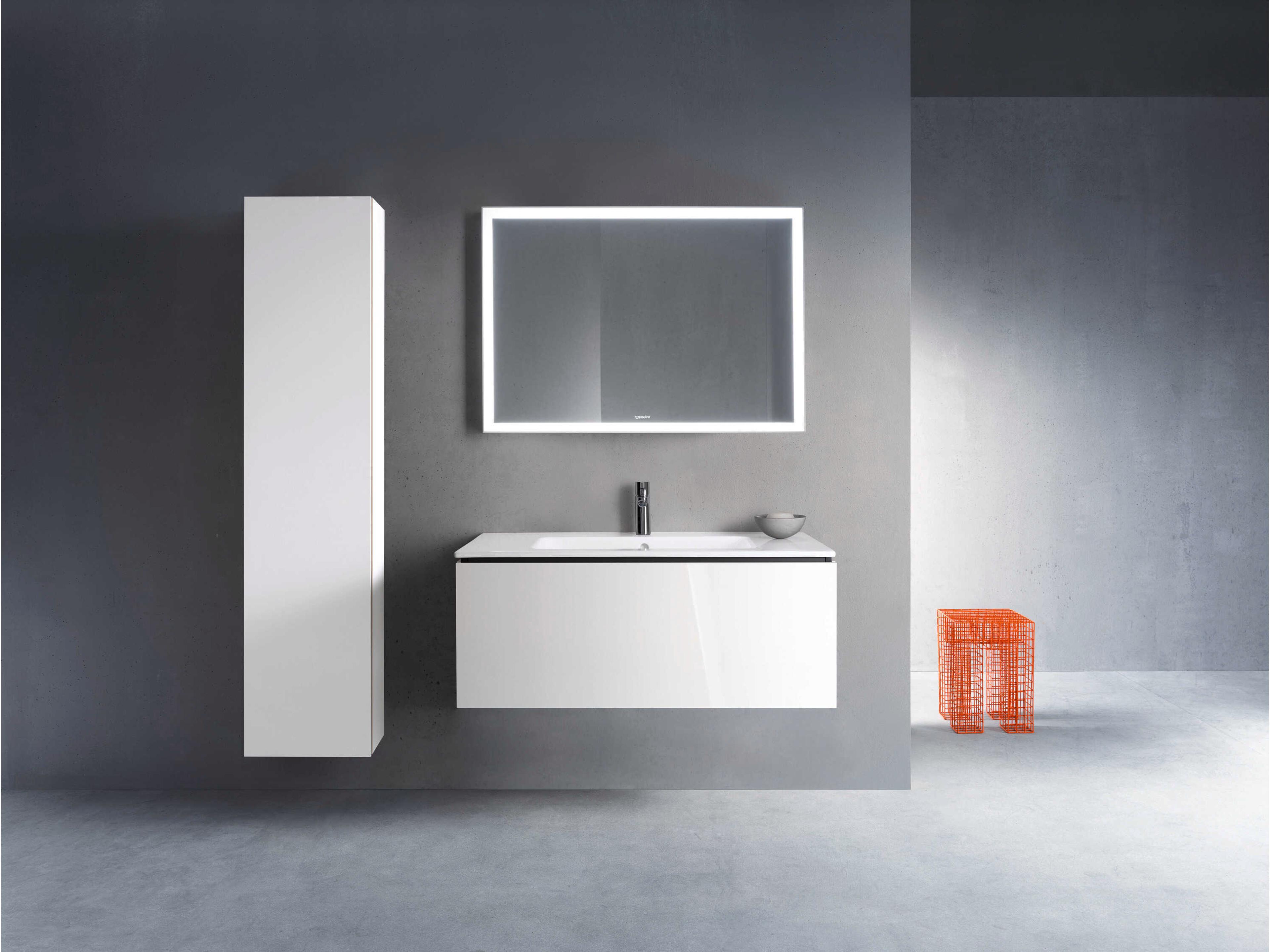 Duravit L-cube 40'' White High Gloss (Lacquer) Wall-Mounted Vanity Unit