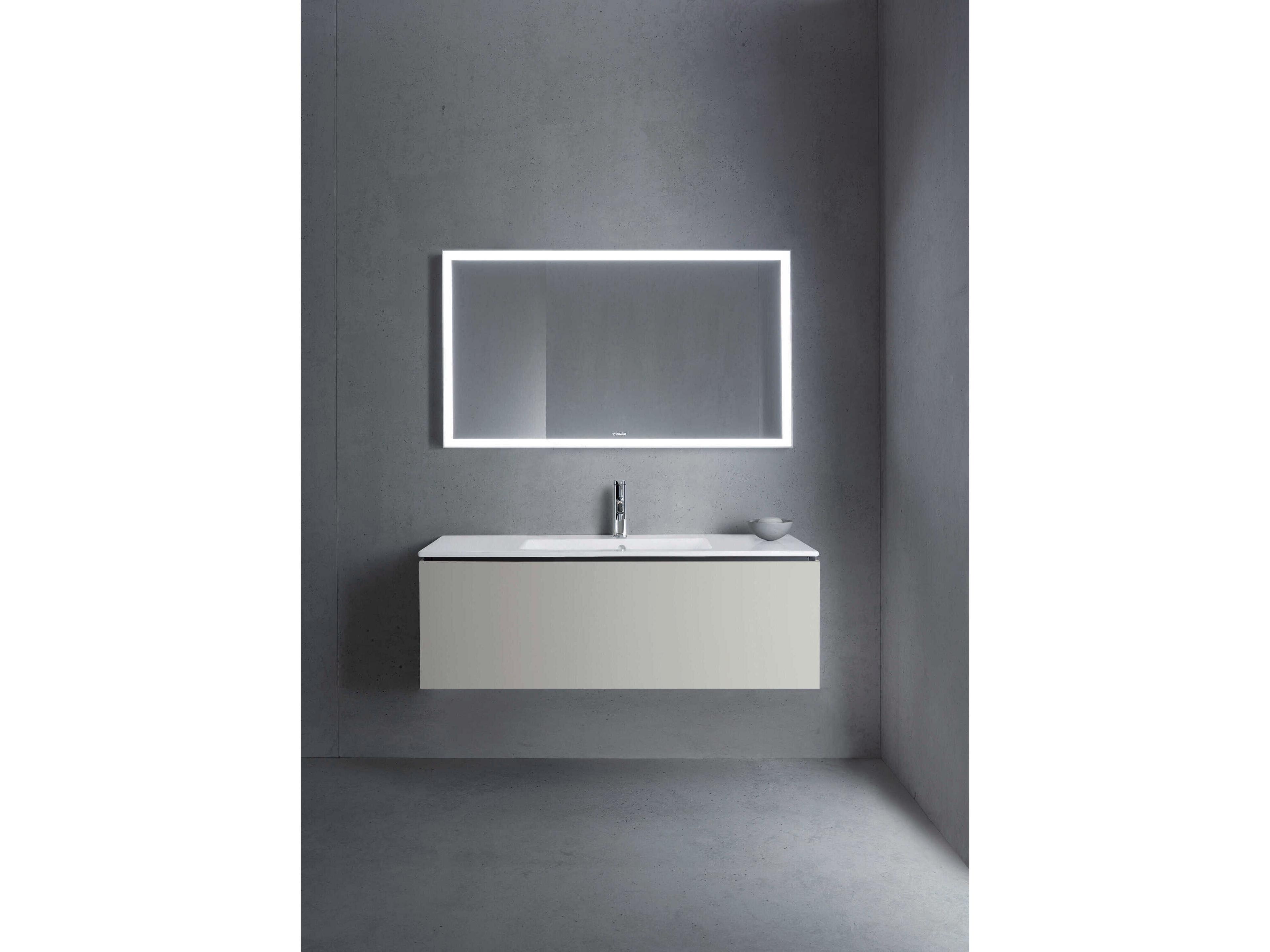 Duravit L-cube 48'' Concrete Gray Matt Wall-Mounted Vanity Unit