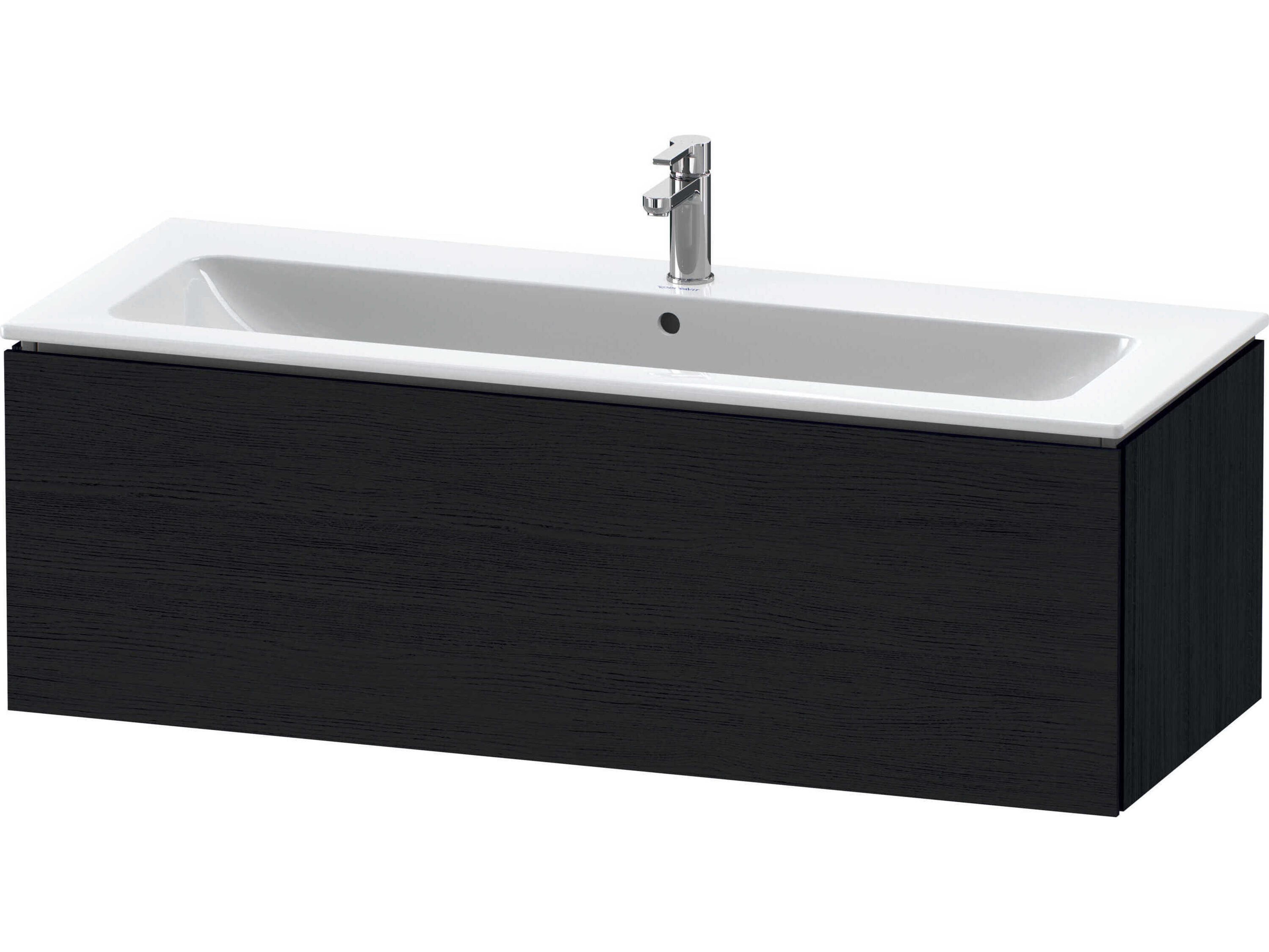 Duravit L-cube 48'' Black Oak Matt Wall-Mounted Vanity Unit
