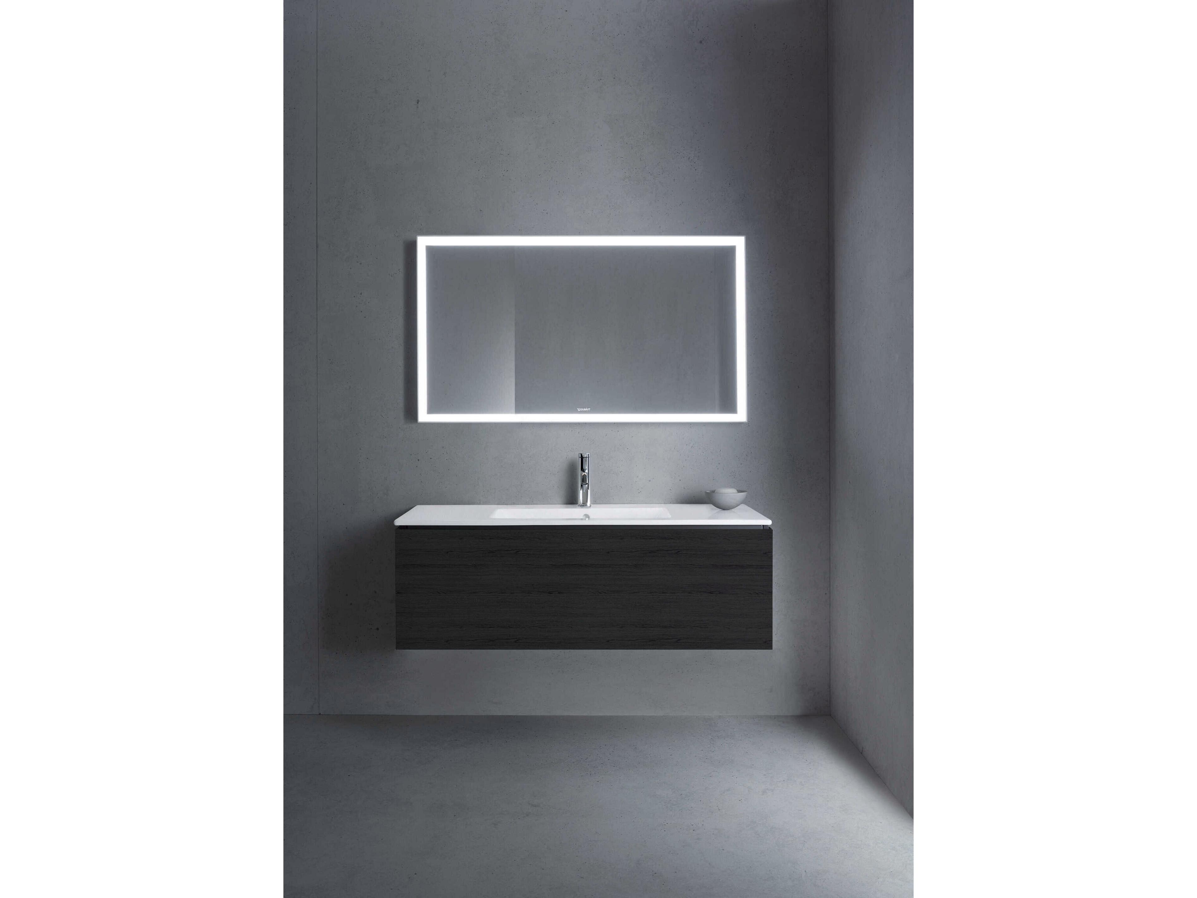 Duravit L-cube 48'' Black Oak Matt Wall-Mounted Vanity Unit
