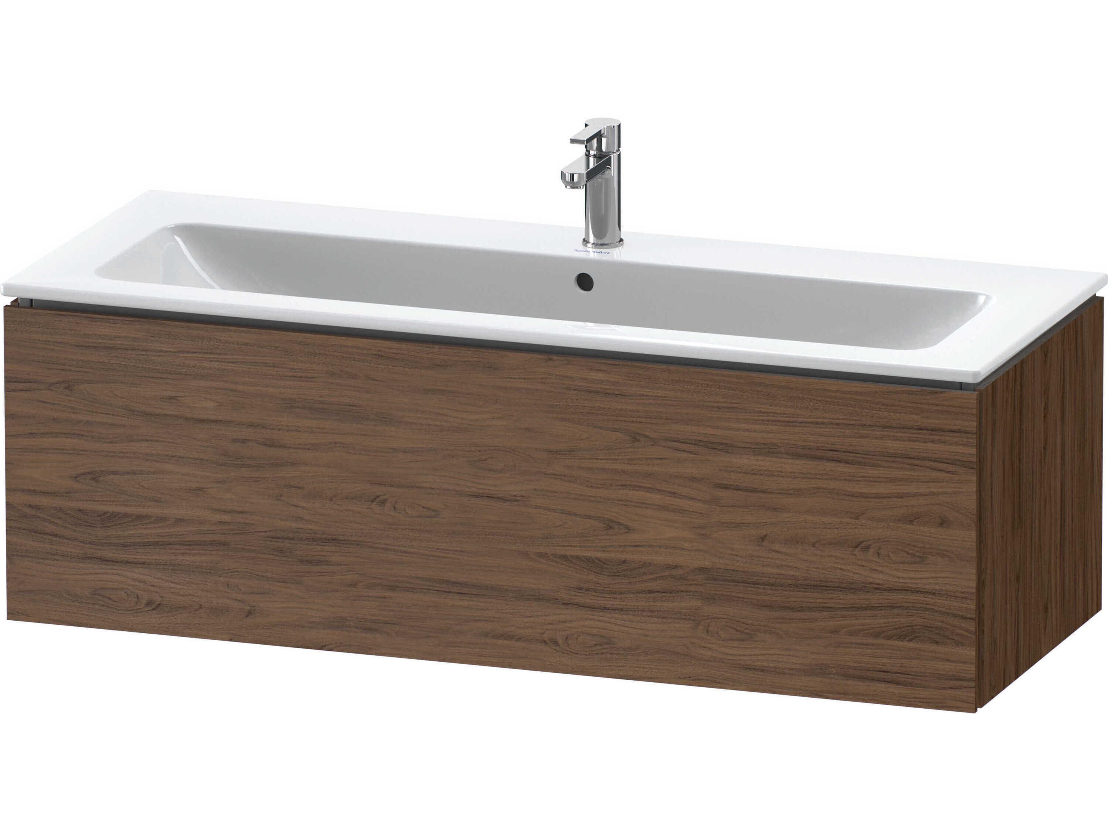 Duravit L-cube 48'' Walnut (Dark) Matt Wall-Mounted Vanity Unit