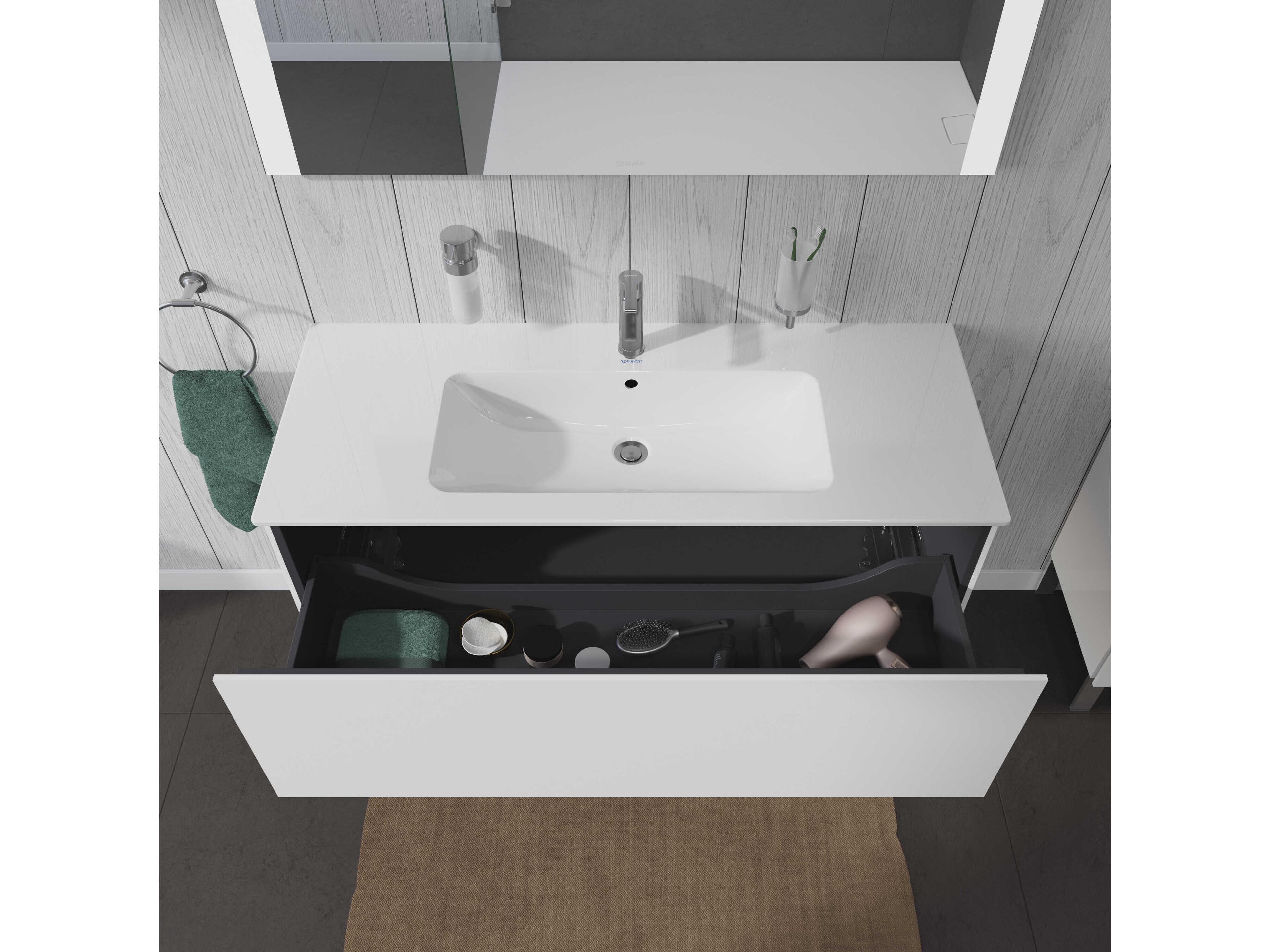 Duravit L-cube 48'' White High Gloss Wall-Mounted Vanity Unit