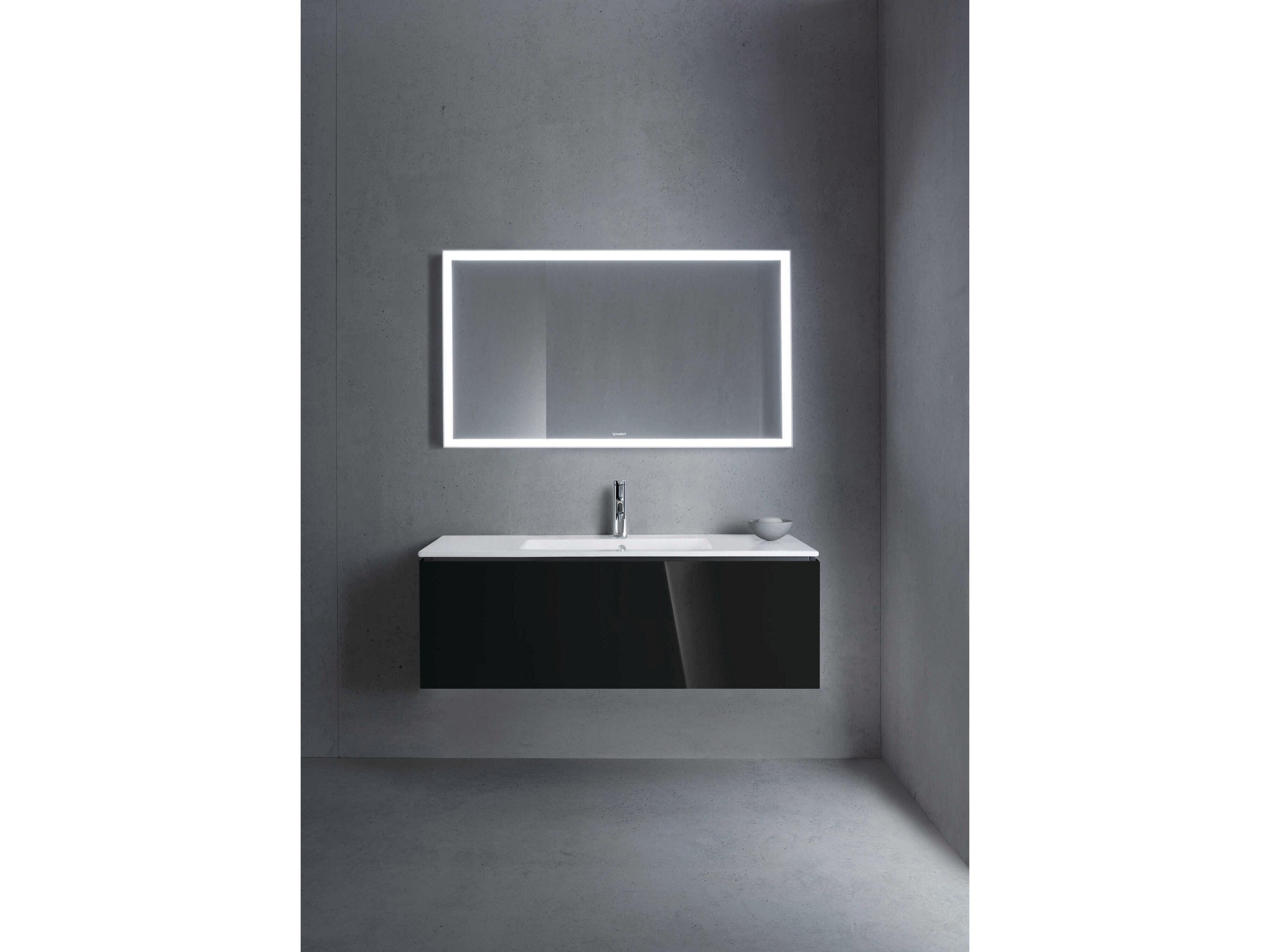 Duravit L-cube 48'' Black High Gloss Wall-Mounted Vanity Unit