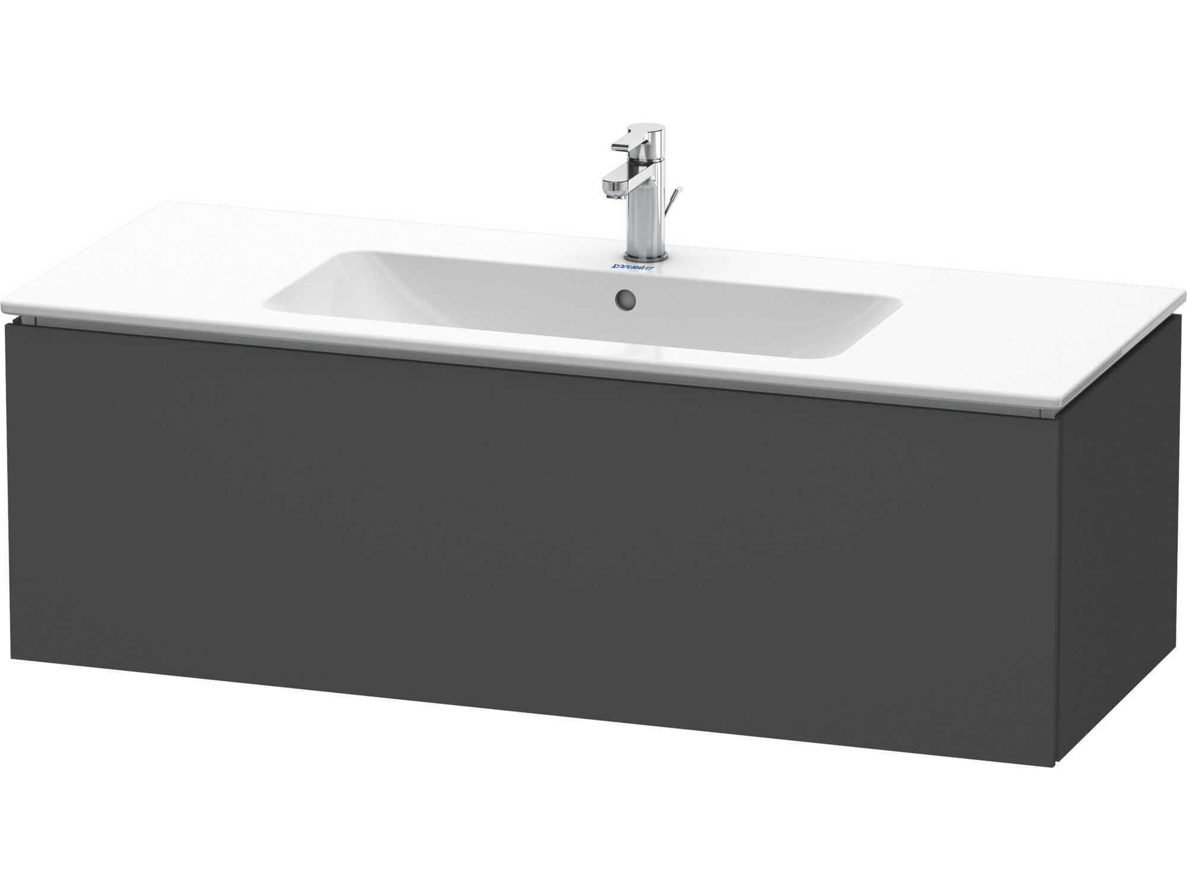 L-cube 48'' Graphite Matt Wall-Mounted Vanity Unit