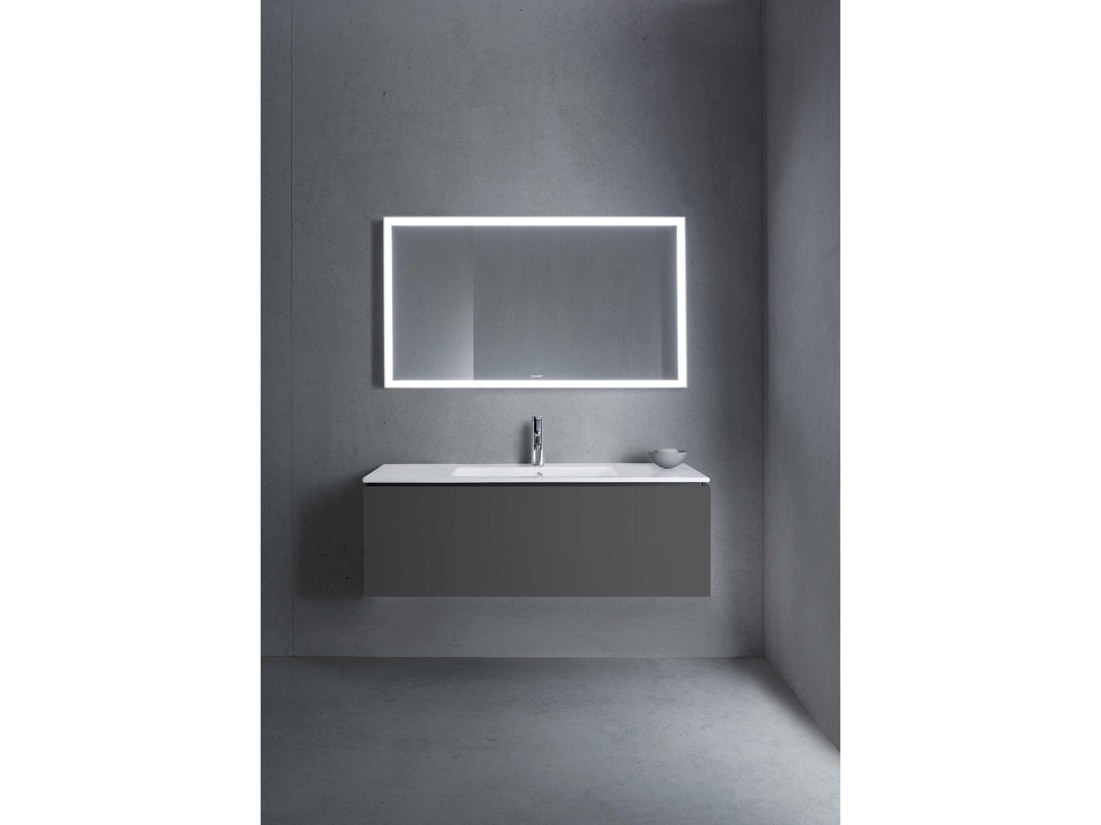 Duravit L-cube 48'' Graphite Matt Wall-Mounted Vanity Unit