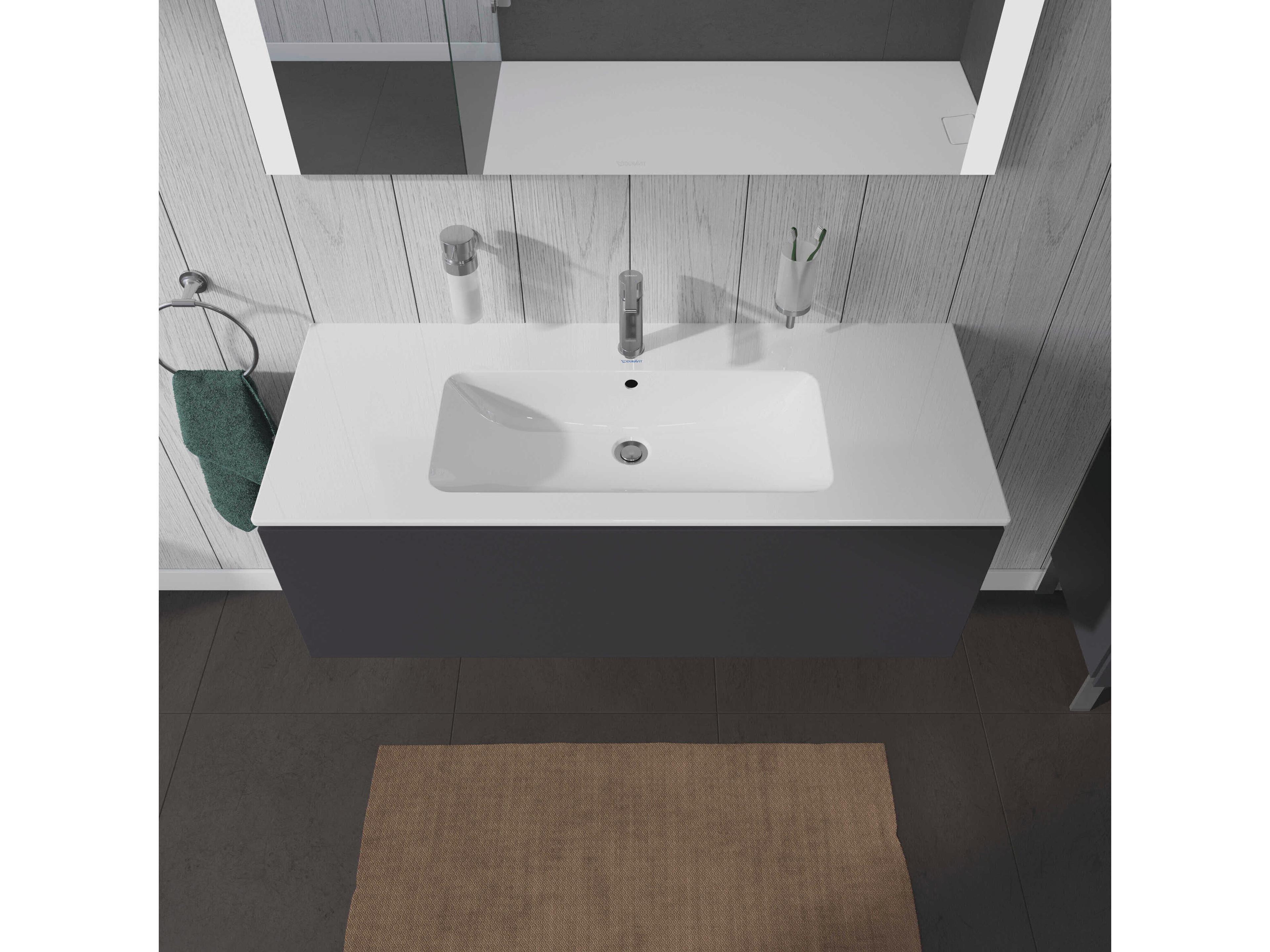 Duravit L-cube 48'' Graphite Matt Wall-Mounted Vanity Unit