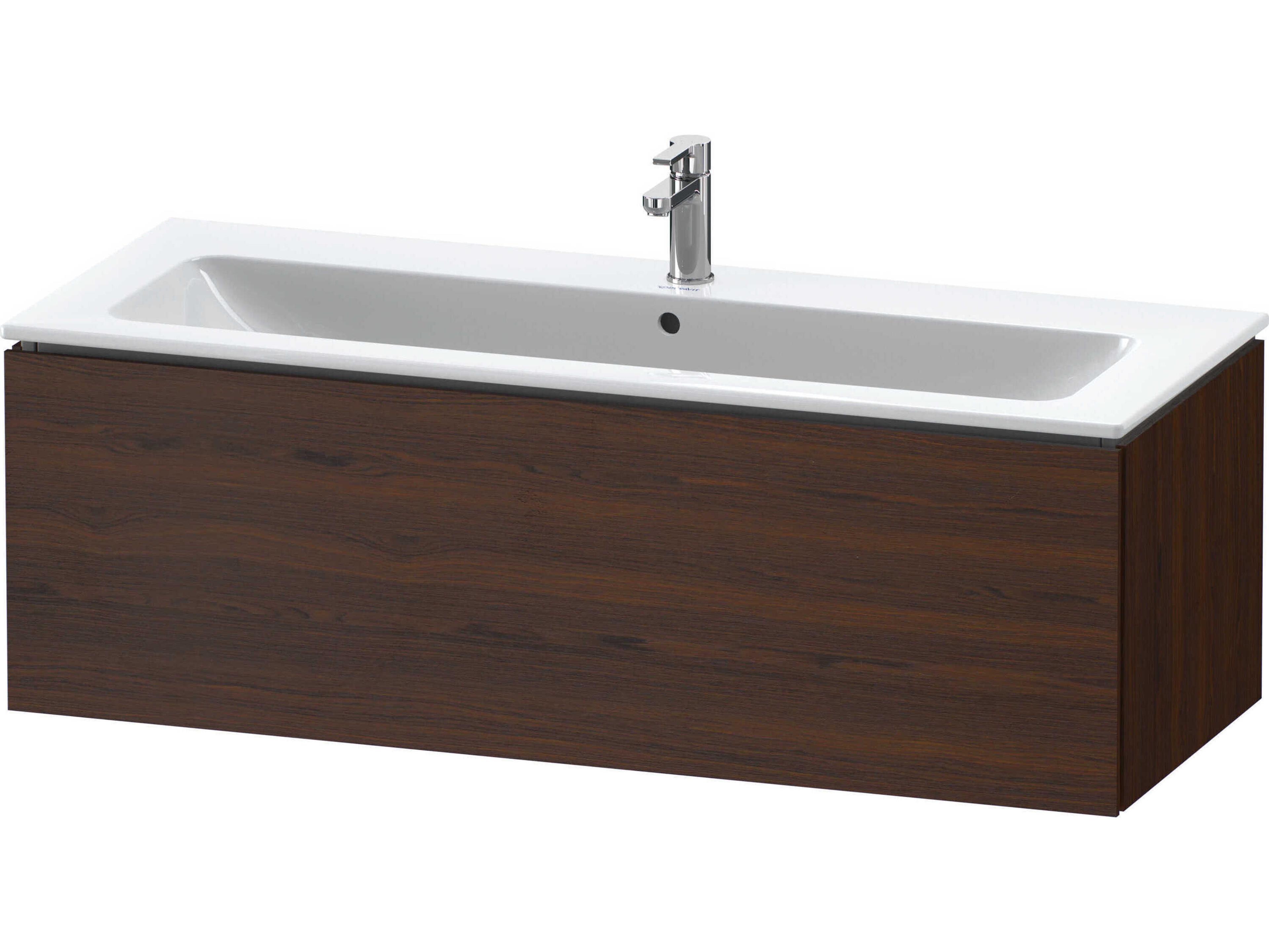 Duravit L-cube 48'' Walnut (Brushed) Matt Wall-Mounted Vanity Unit