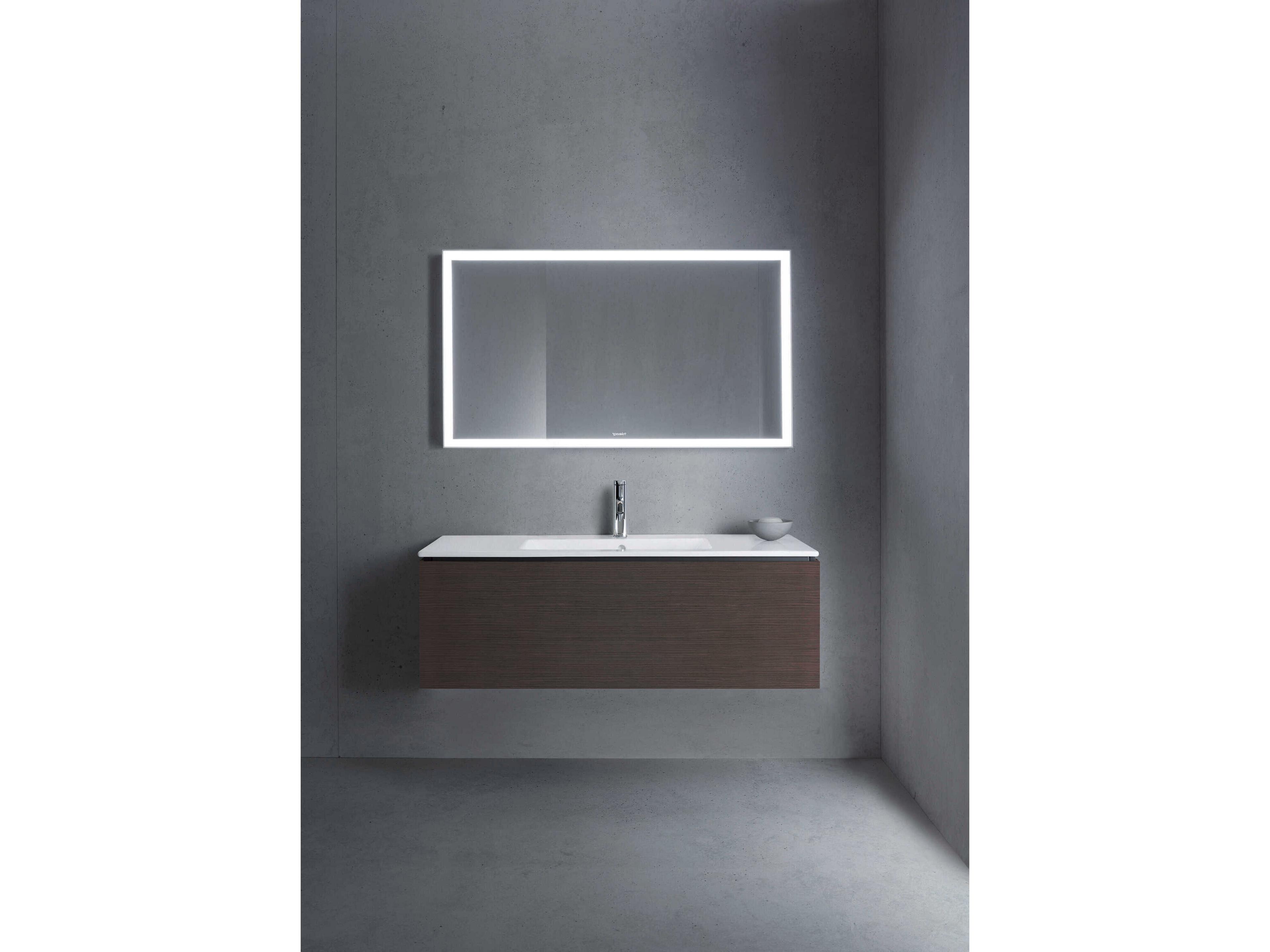 Duravit L-cube 48'' Dark Brushed Oak Matt Wall-Mounted Vanity Unit