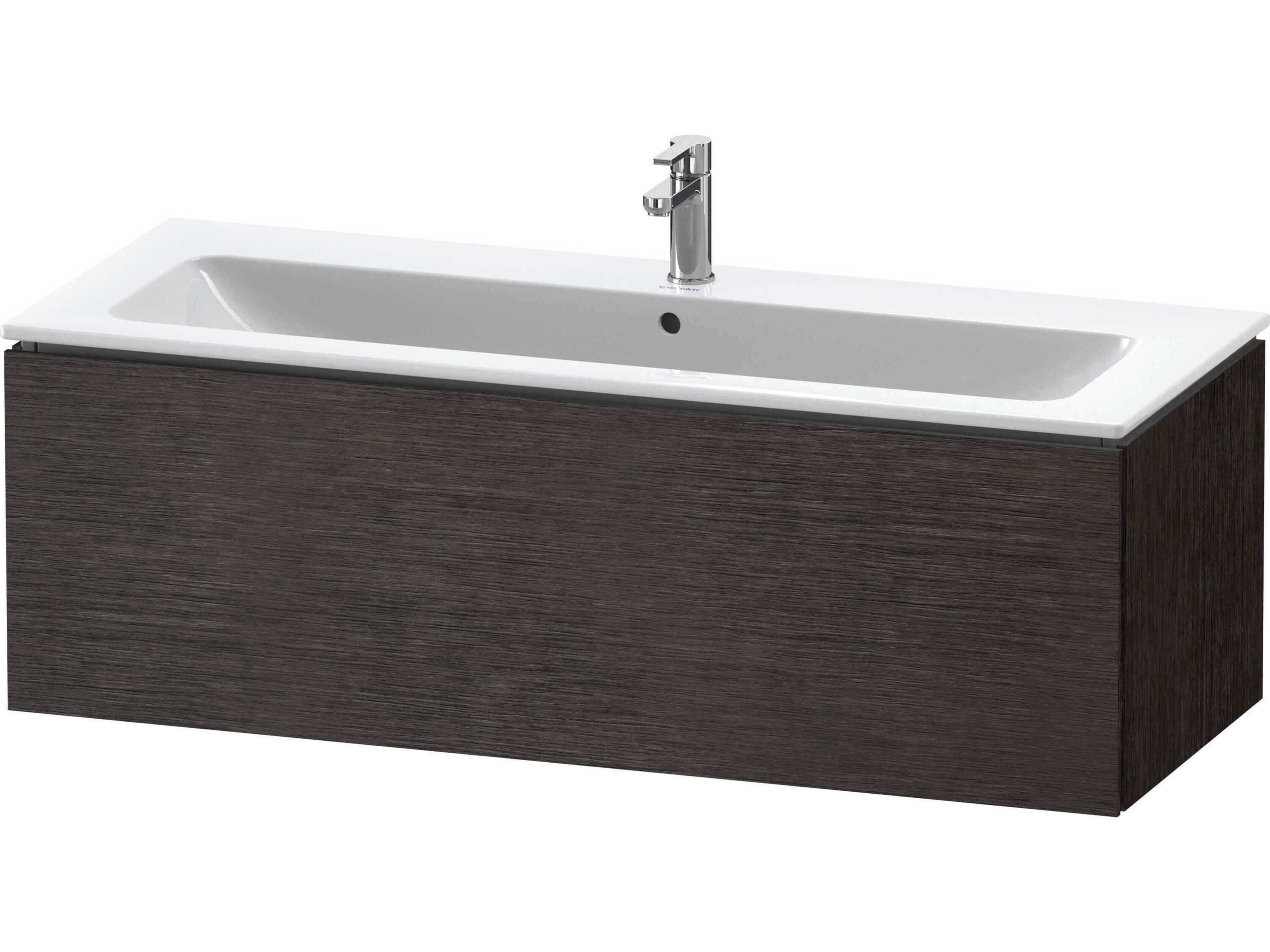 Duravit L-cube 48'' Dark Brushed Oak Matt Wall-Mounted Vanity Unit
