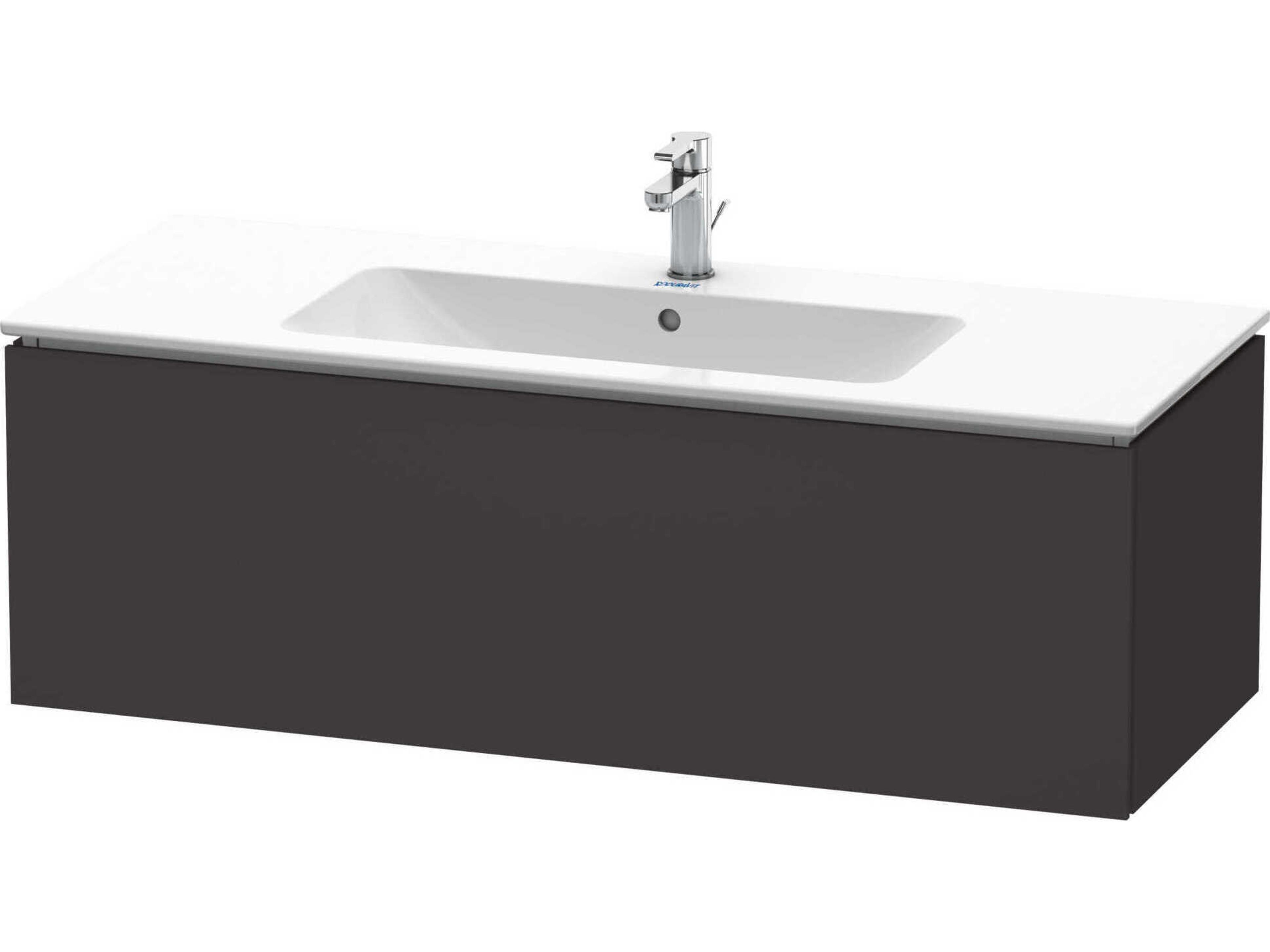L-cube 48'' Graphite Super Matt Wall-Mounted Vanity Unit