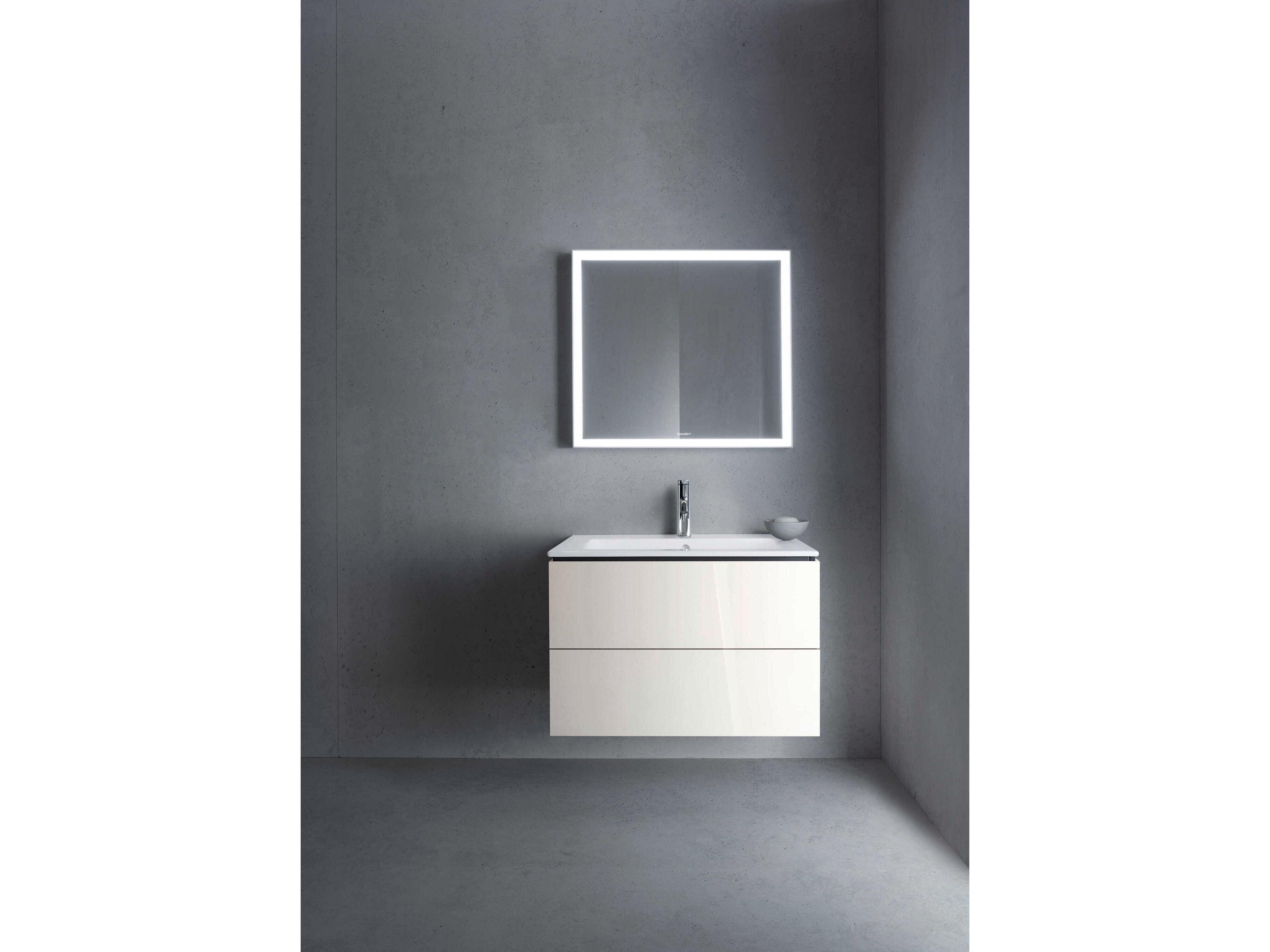 Duravit L-cube 32'' Two Drawer White High Gloss Wall-Mounted Vanity Unit