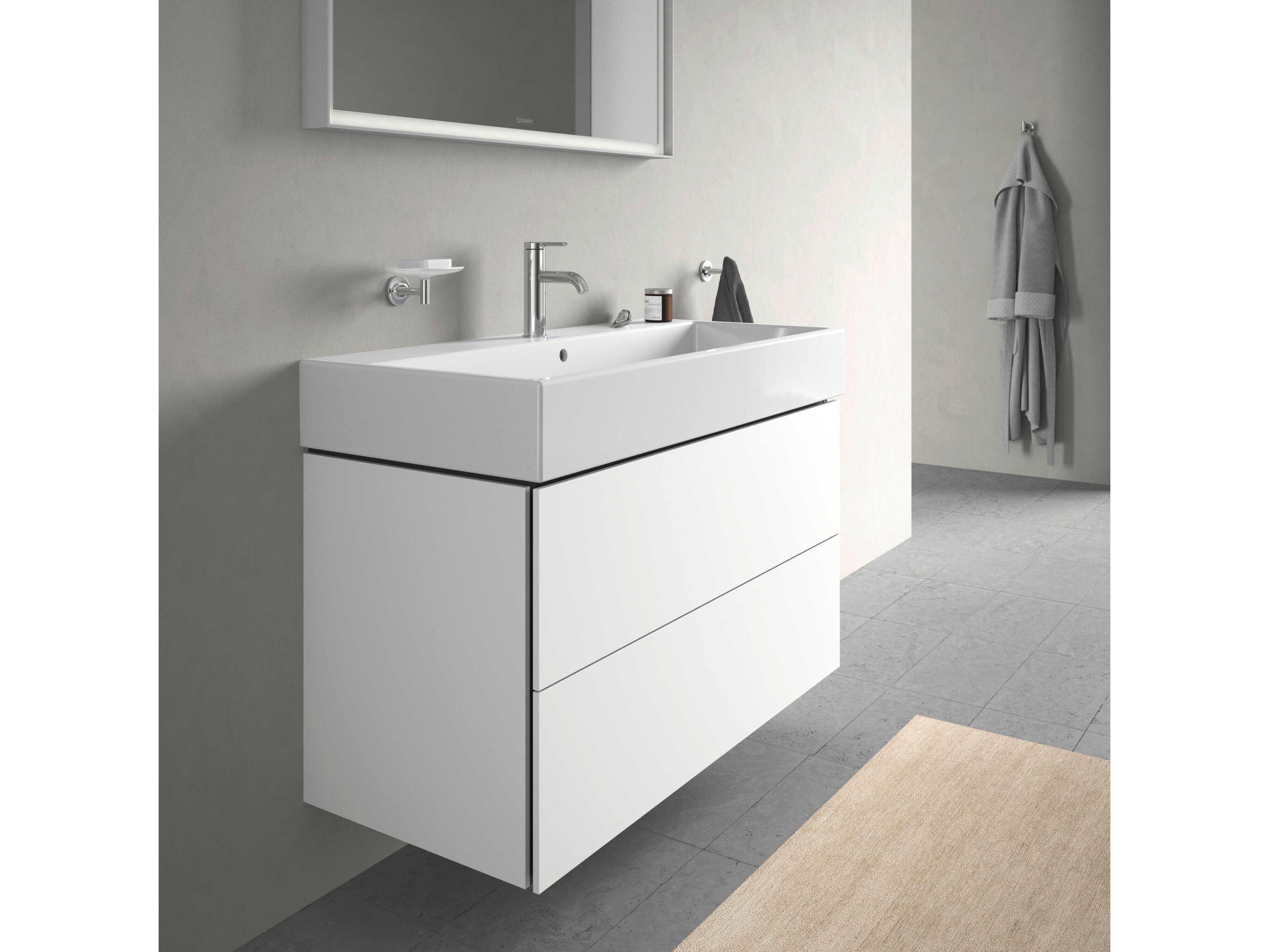 Duravit L-cube 39'' Two Drawer White Matt Wall-Mounted Vanity Unit