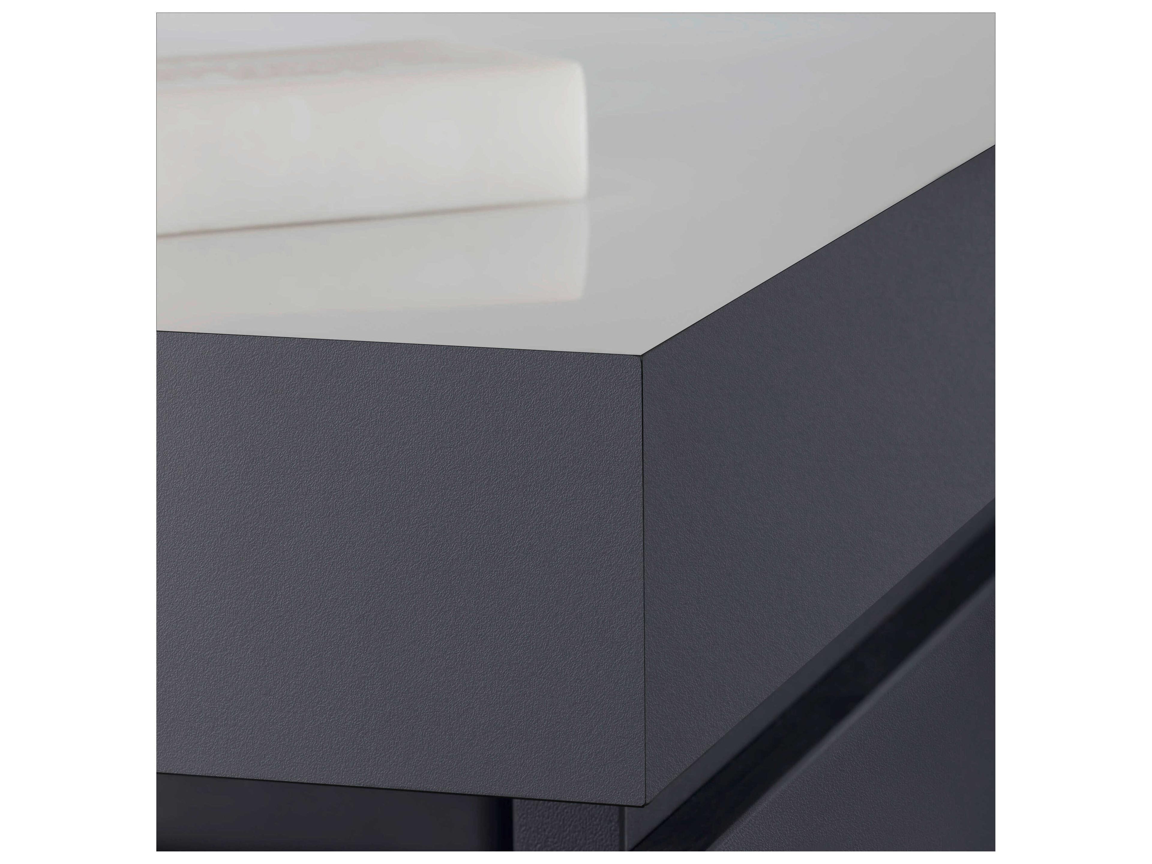 Duravit L-cube 39'' Two Drawer Walnut Matt Wall-Mounted Vanity Unit