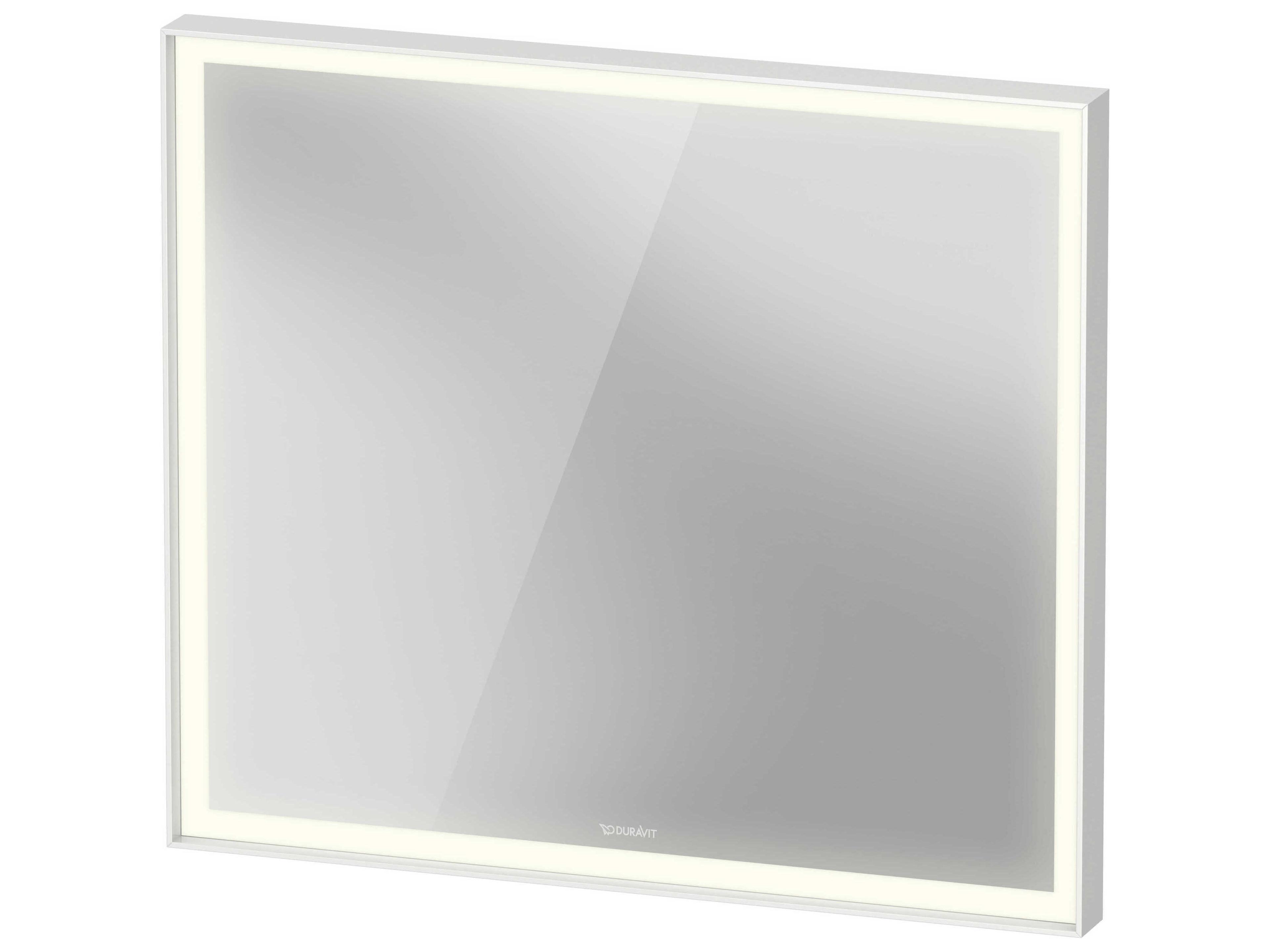 L-cube 32'' White Matte Frame LED Mirror - Sensor Switch