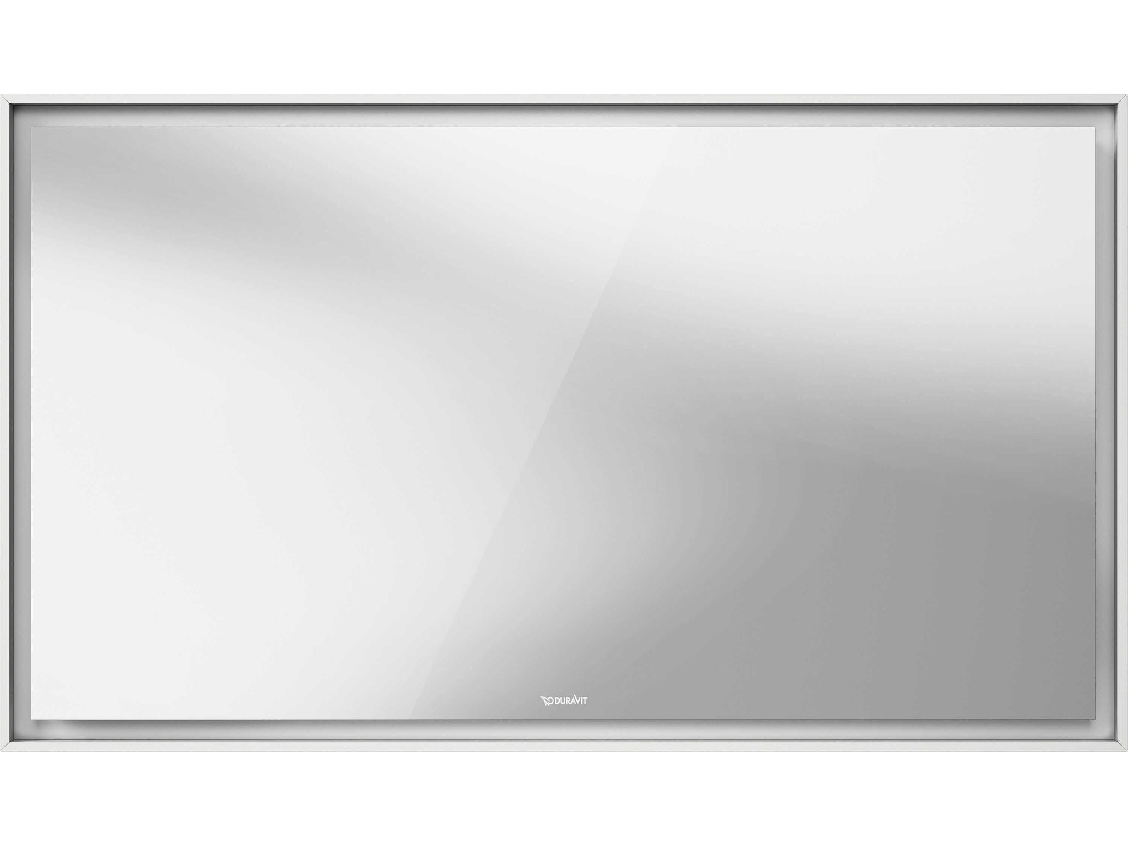 Duravit L-cube 47'' White Aluminium Matte Frame LED Mirror - Sensor Switch