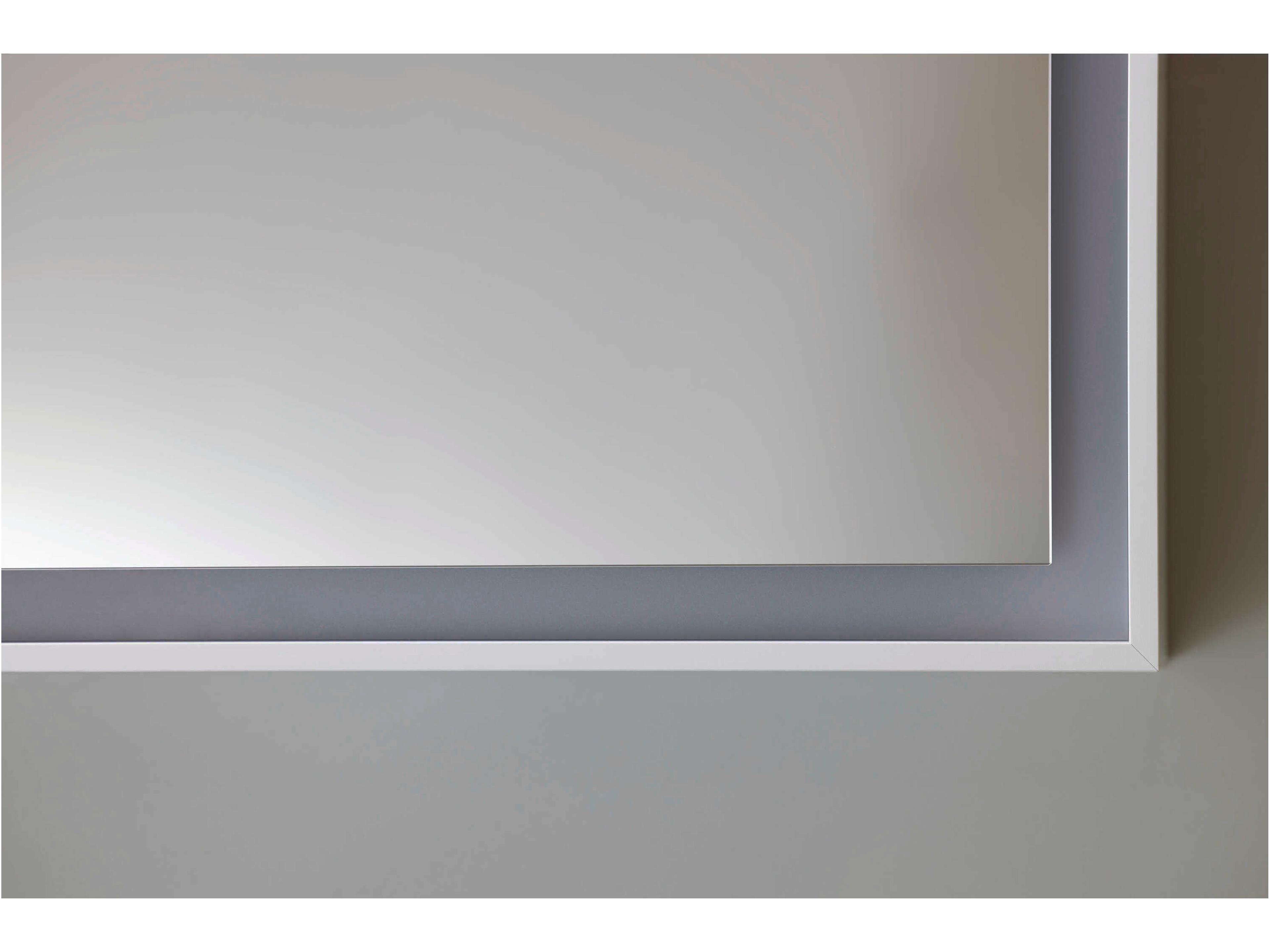 Duravit L-cube 63'' White Matte Frame LED Mirror - Sensor Switch