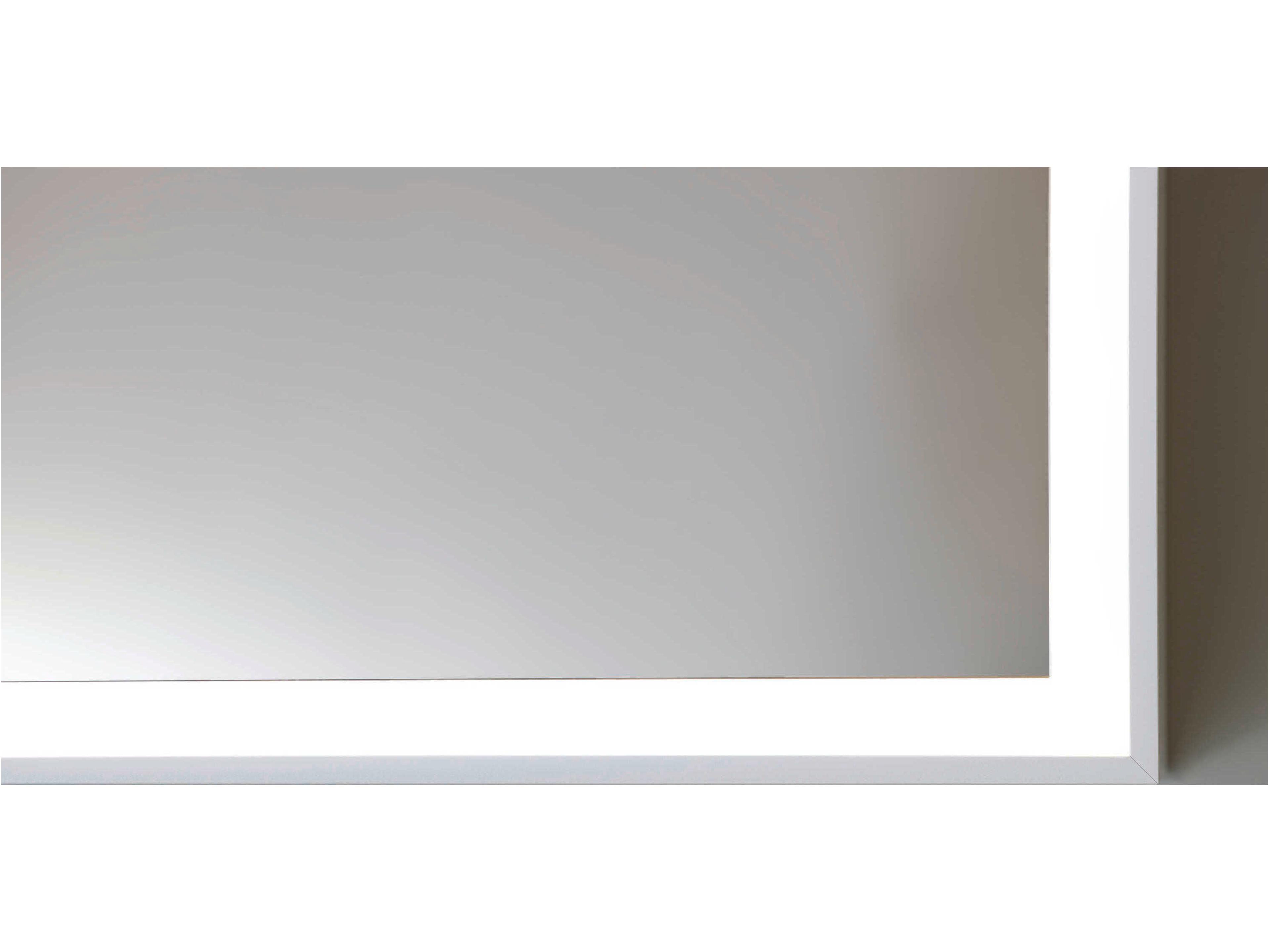 Duravit L-cube 71'' White Aluminium Matte Frame LED Mirror - Sensor Switch