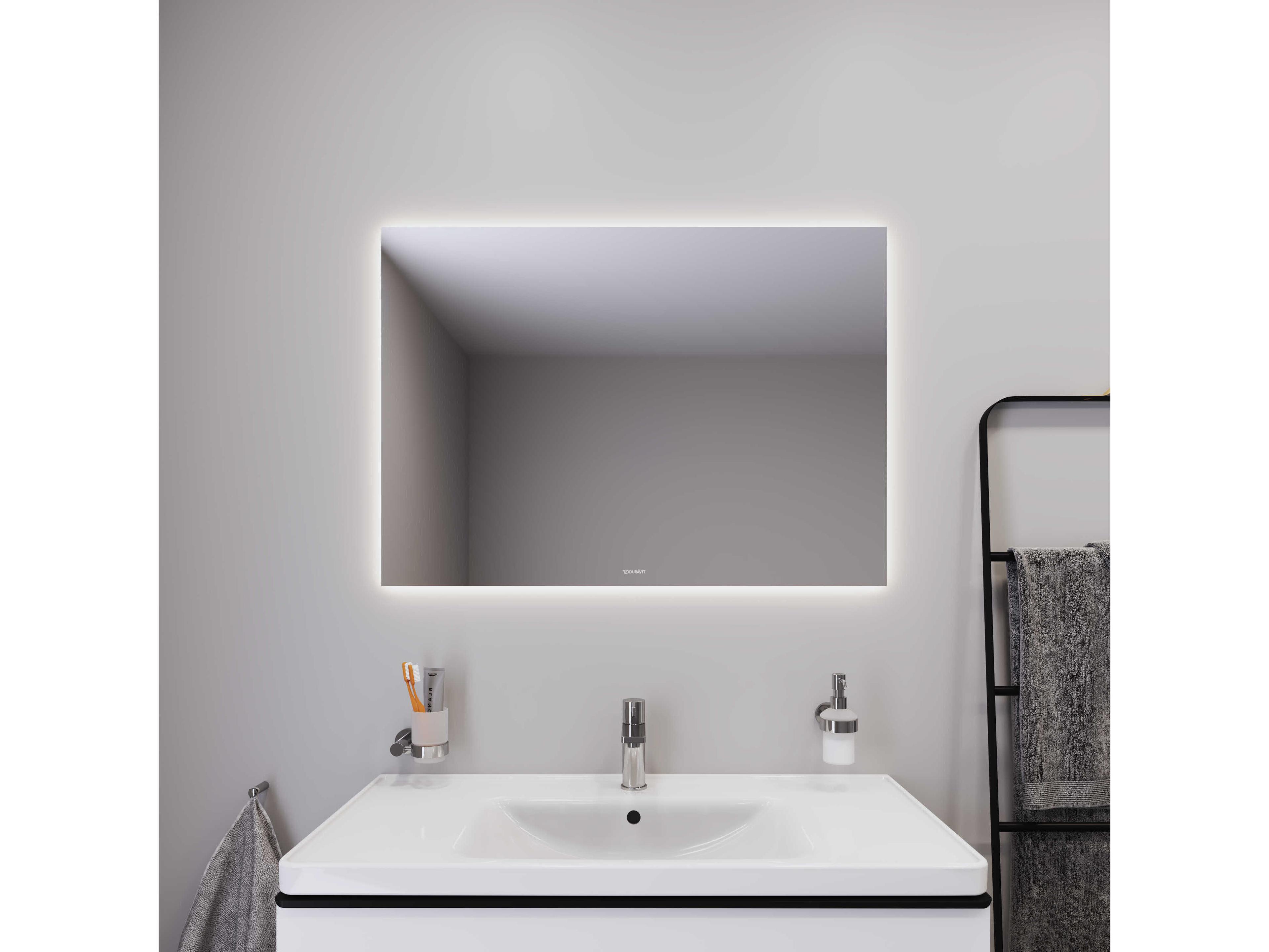 Duravit Light & Mirror 39'' White Matt Ambient-Light Standard LED Mirror