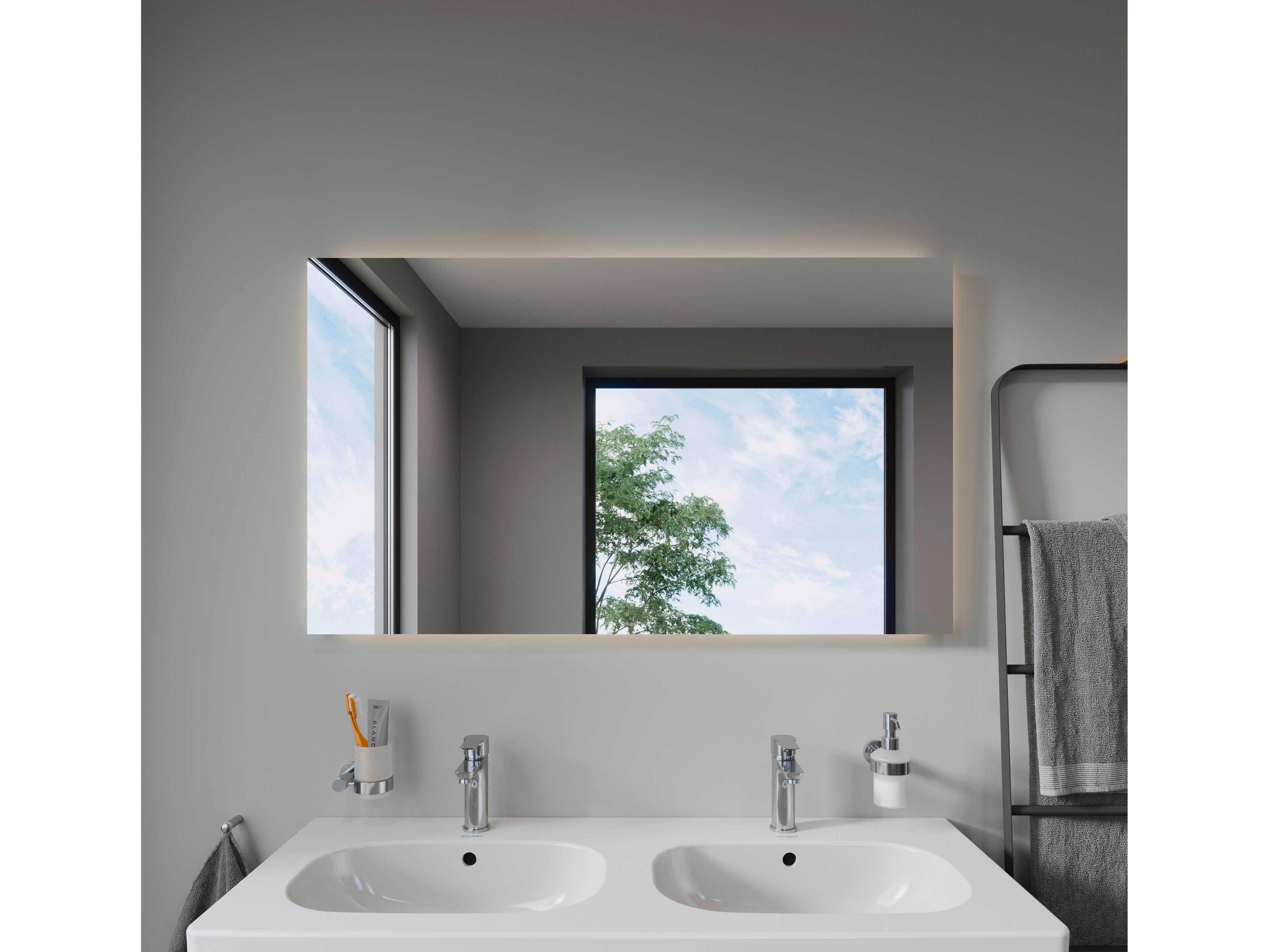 Duravit Light & Mirror 47'' White Matt Ambient-Light Standard LED Mirror