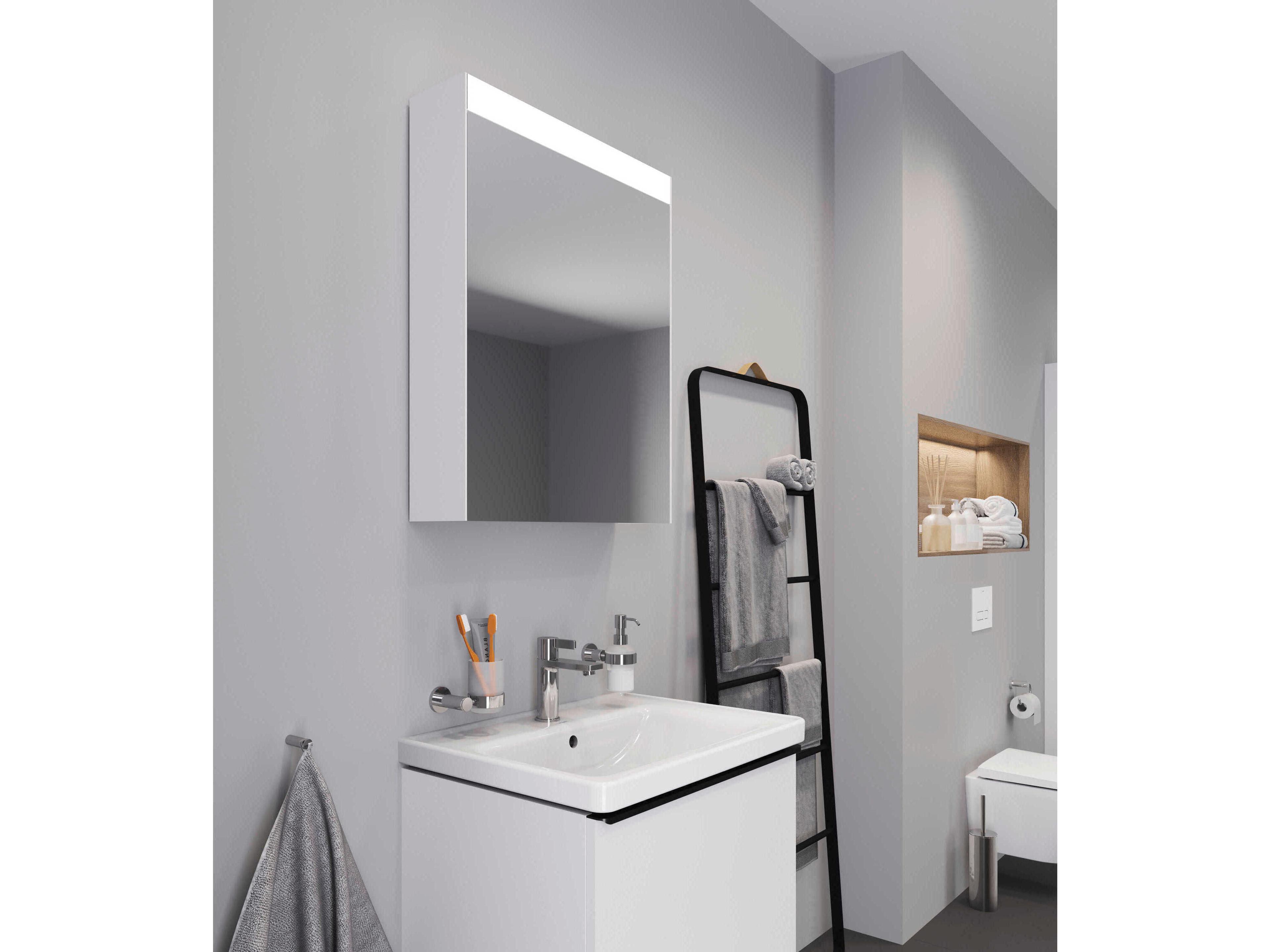 Duravit Light & Mirror 24'' White LED Mirror Cabinet - Right Side Hinge