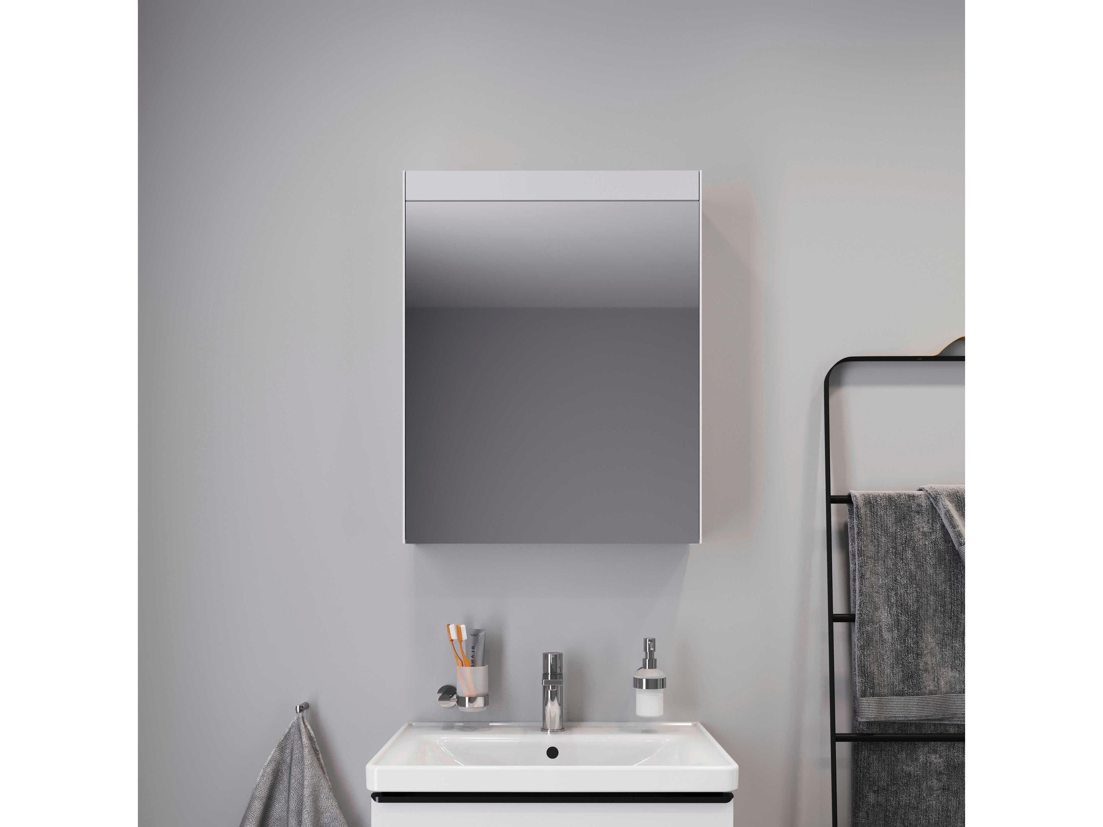 Duravit Light & Mirror 24'' White LED Mirror Cabinet - Right Side Hinge